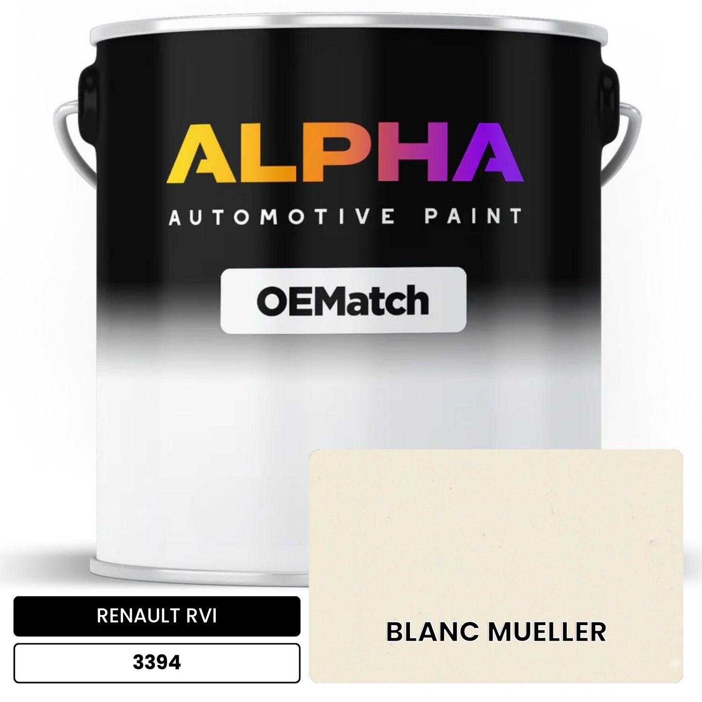RENAULT RVI BLANC MUELLER 3394 OEMatch Basecoat