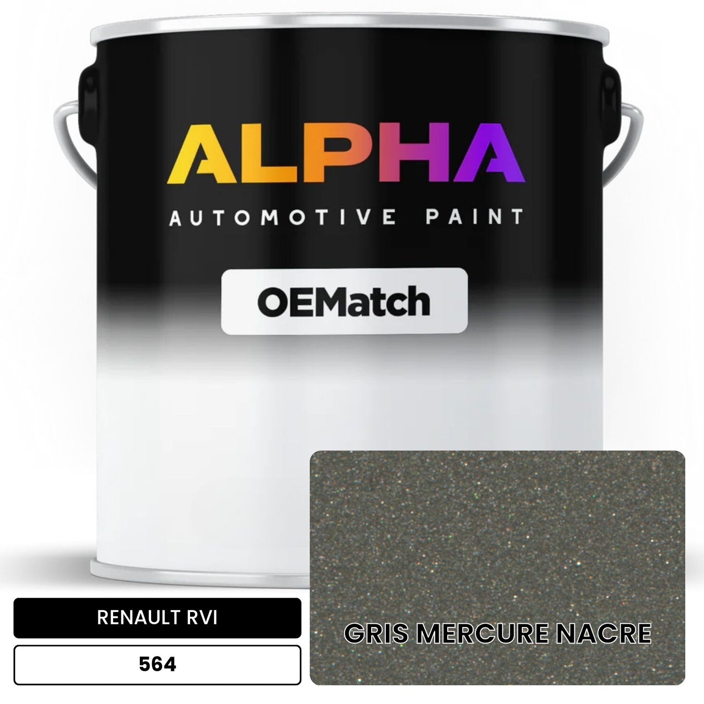RENAULT RVI GRIS MERCURE NACRE 564 OEMatch Basecoat