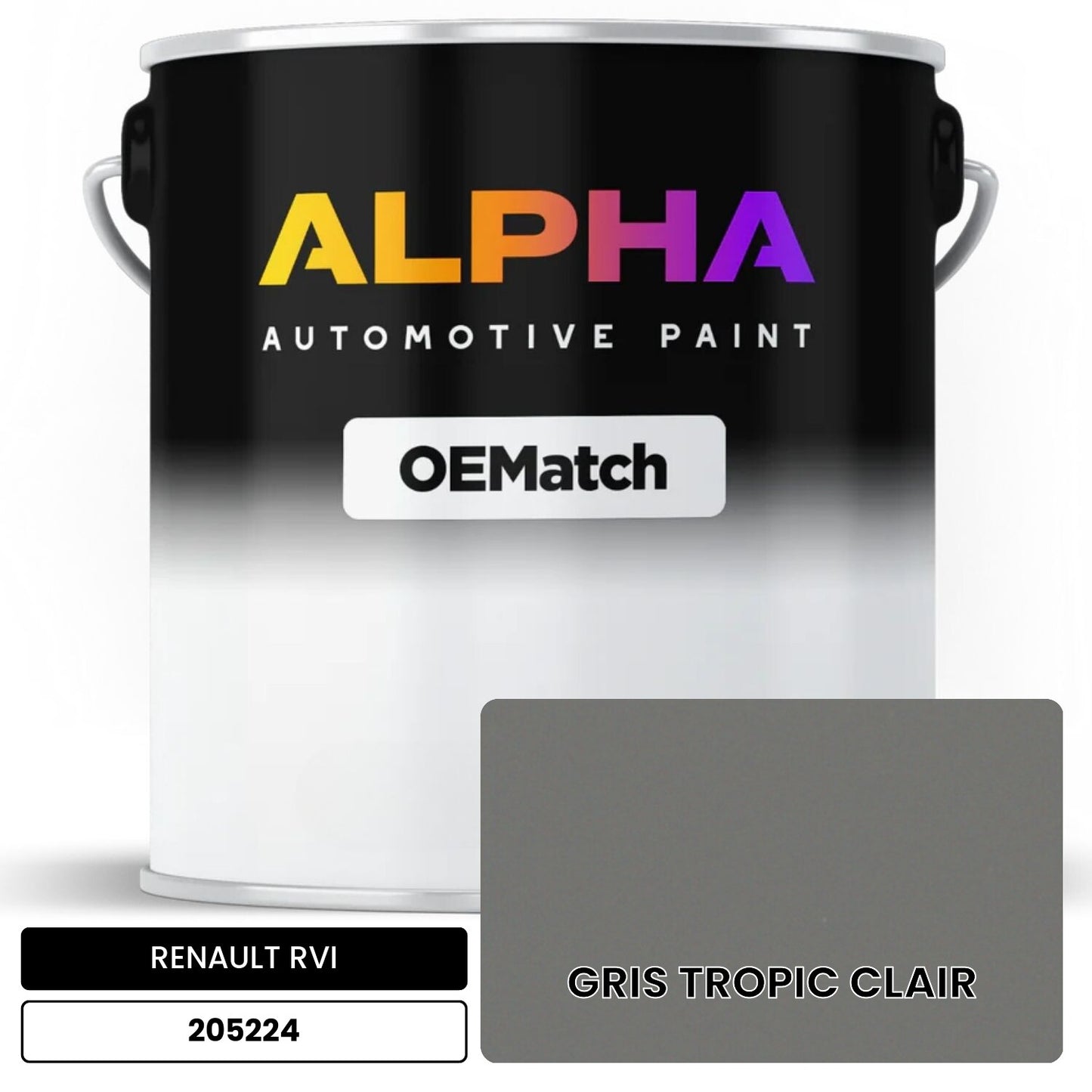 RENAULT RVI GRIS TROPIC CLAIR 205224 OEMatch Basecoat