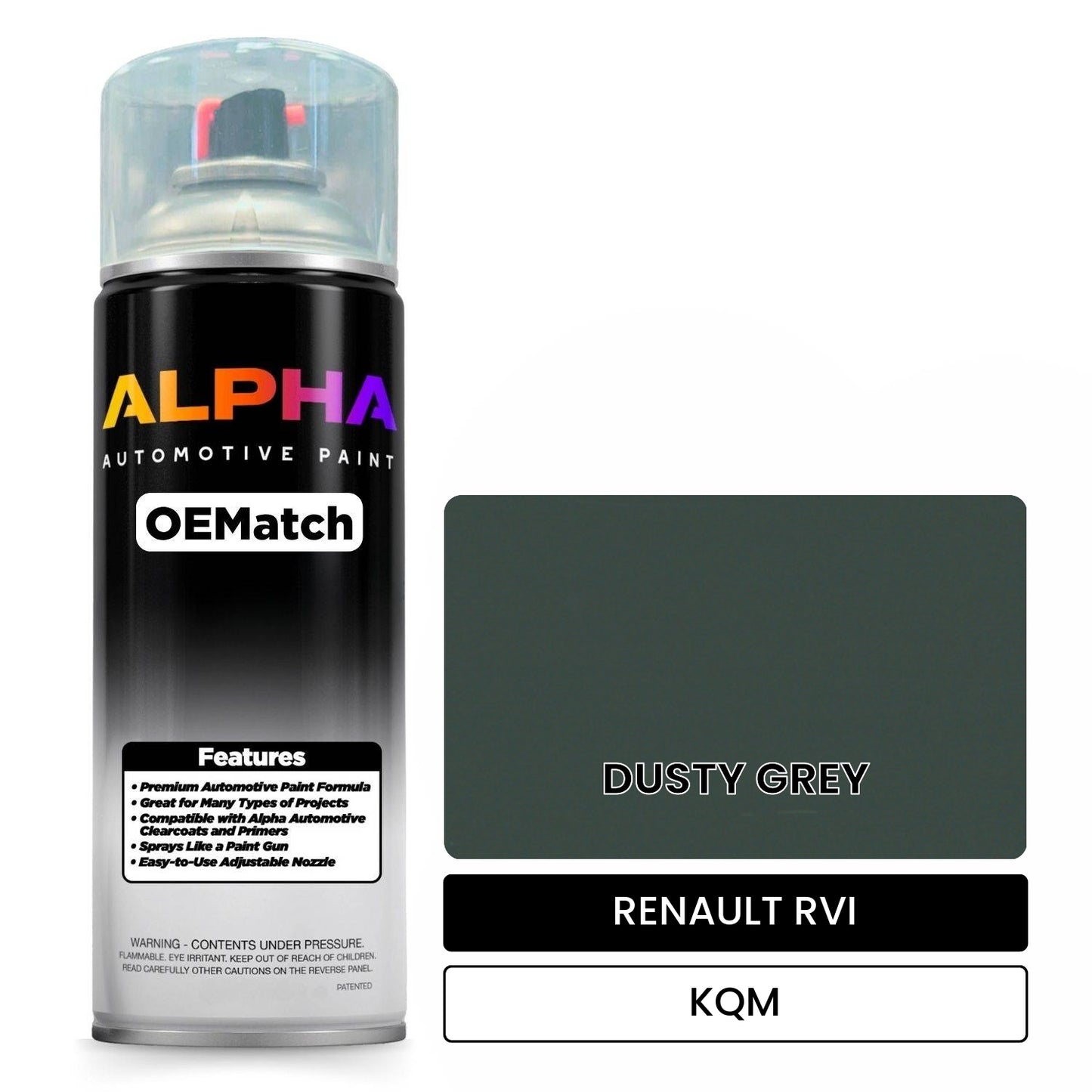 RENAULT RVI DUSTY GREY KQM OEMatch Spraycan