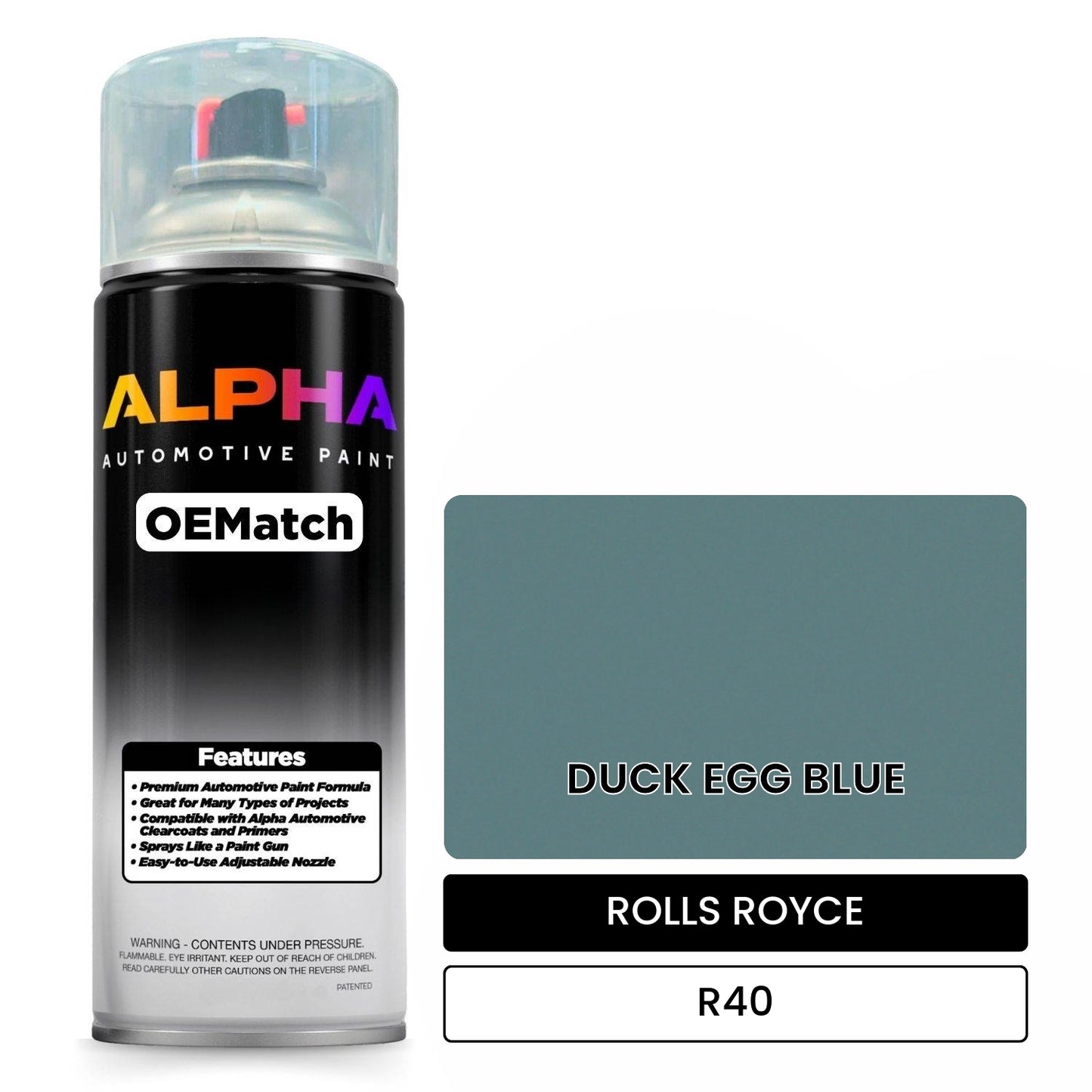 ROLLS ROYCE DUCK EGG BLUE R40 OEMatch Spraycan