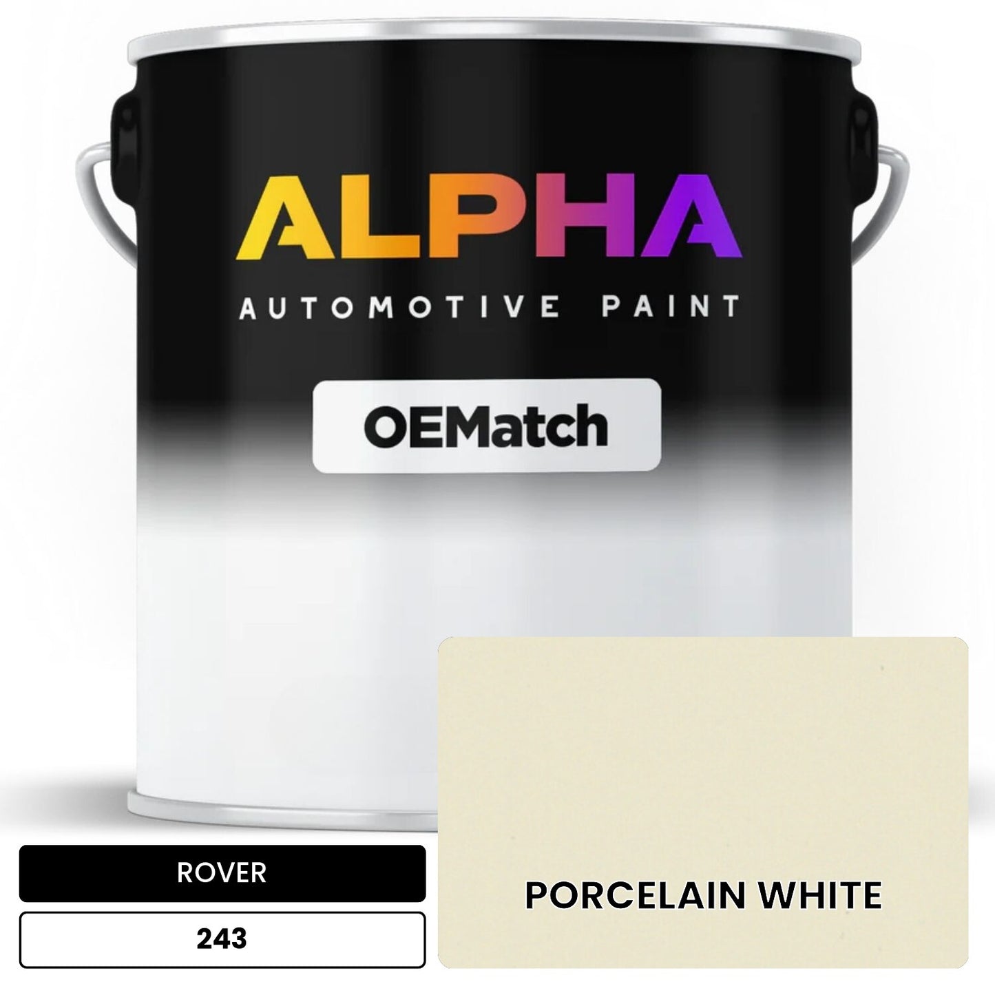 ROVER PORCELAIN WHITE 243 OEMatch Basecoat