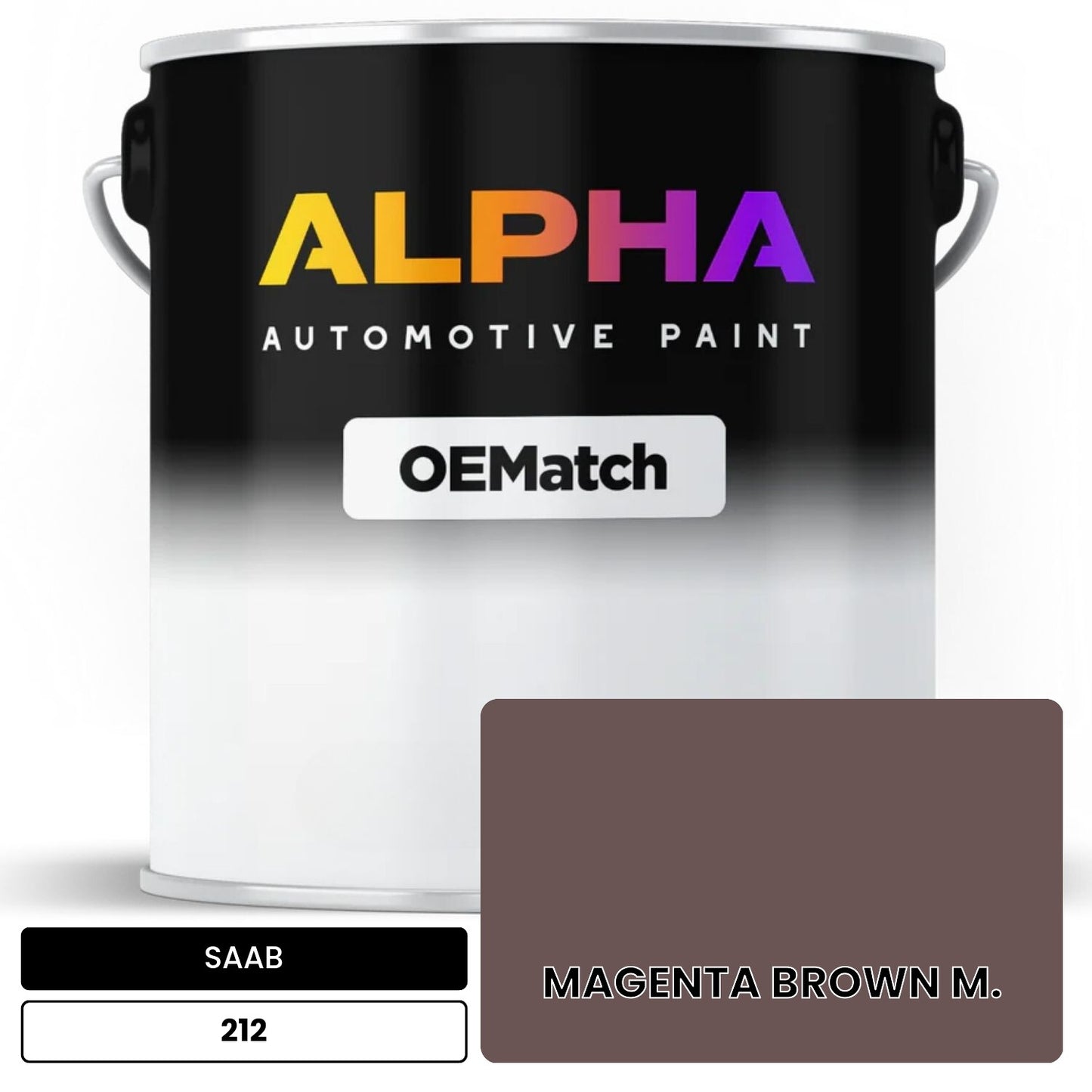SAAB MAGENTA BROWN M. 212 OEMatch Basecoat