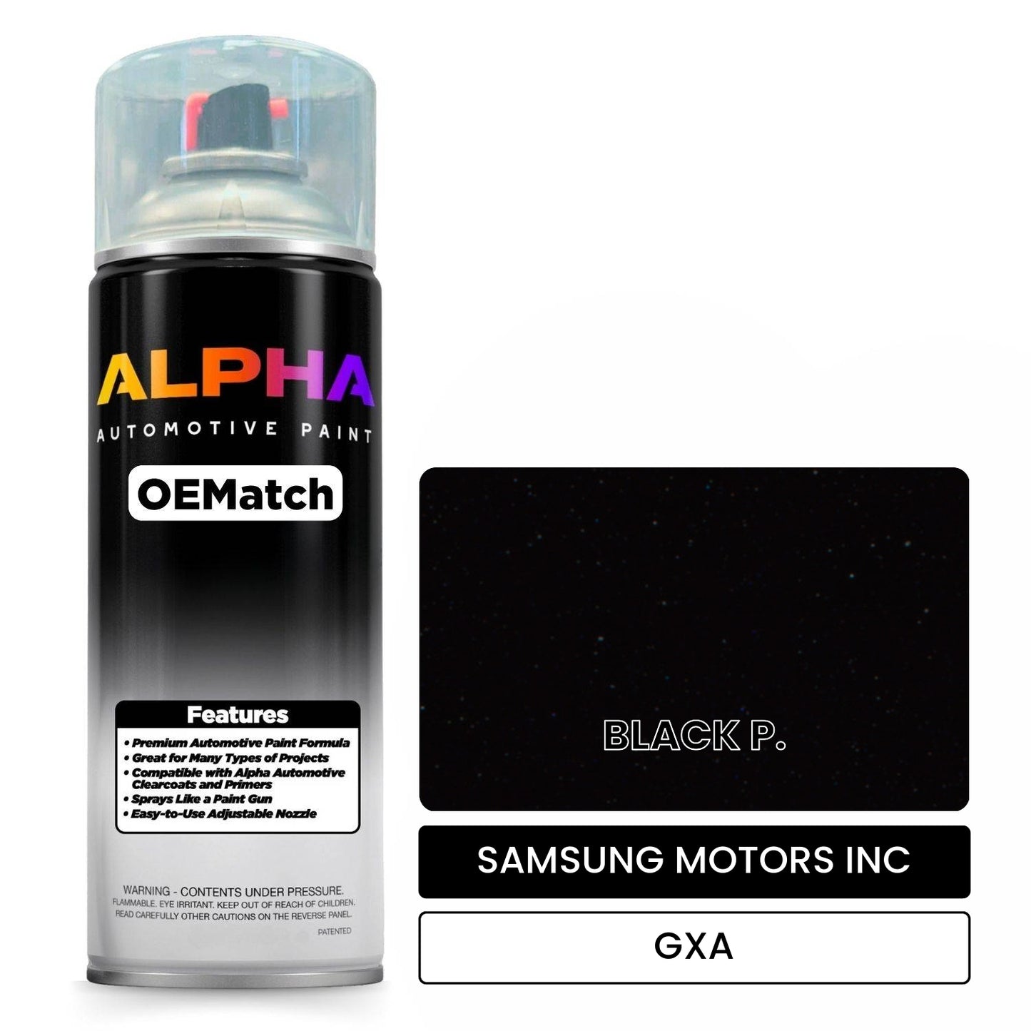 SAMSUNG MOTORS INC BLACK P. GXA OEMatch Spraycan