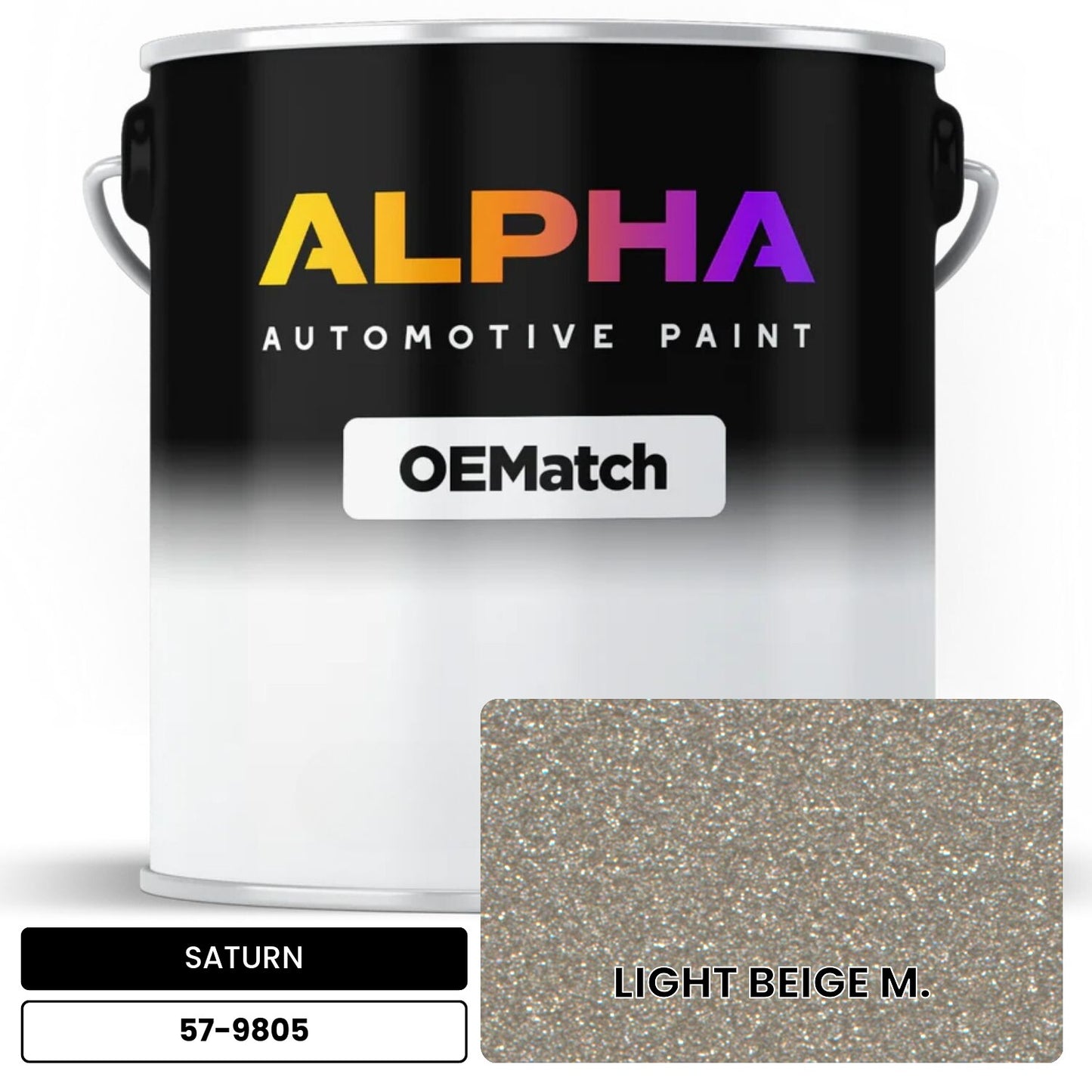 SATURN LIGHT BEIGE M. 57-9805 OEMatch Basecoat