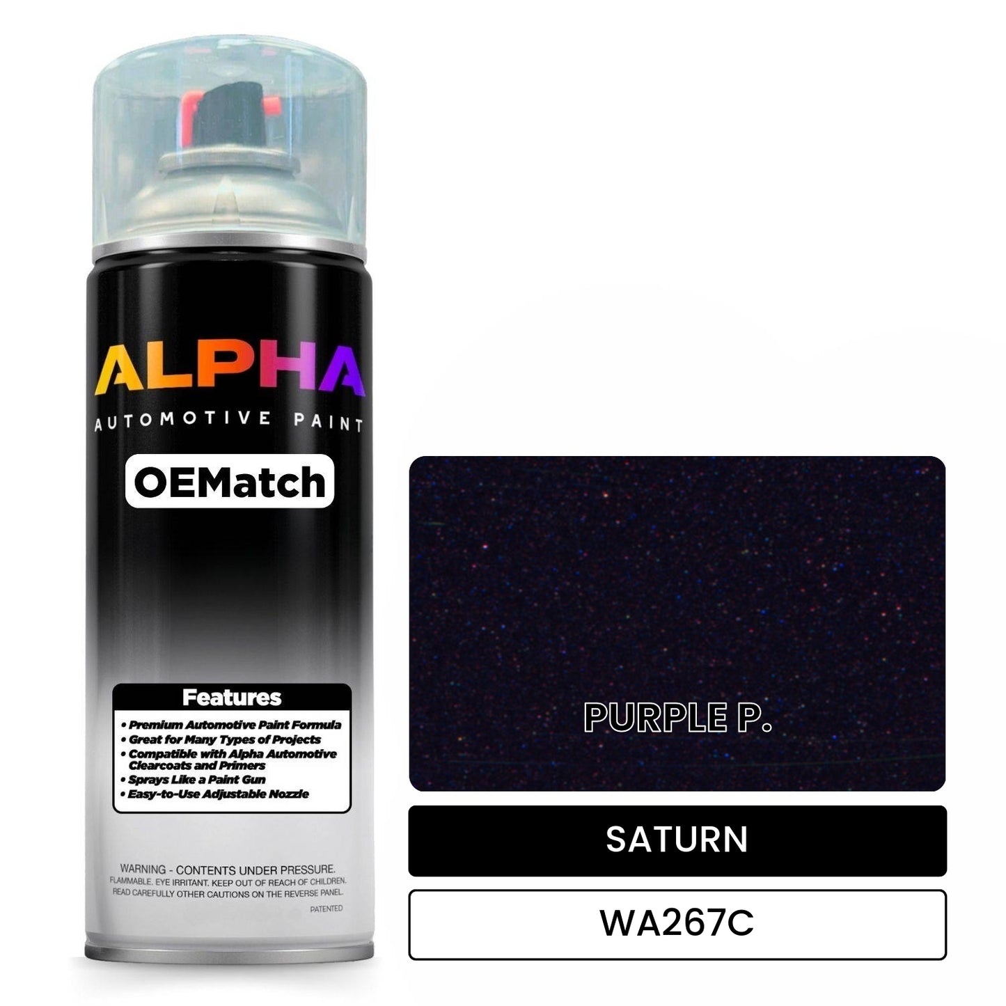 SATURN PURPLE P. WA267C OEMatch Spraycan