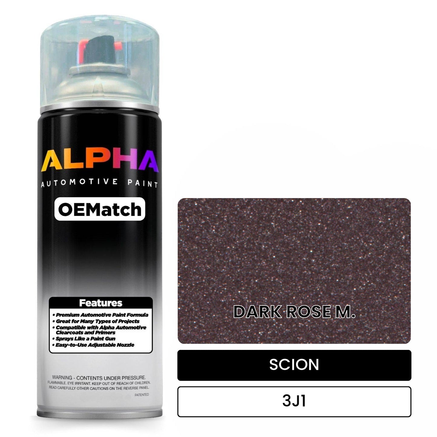 SCION DARK ROSE M. 3J1 OEMatch Spraycan
