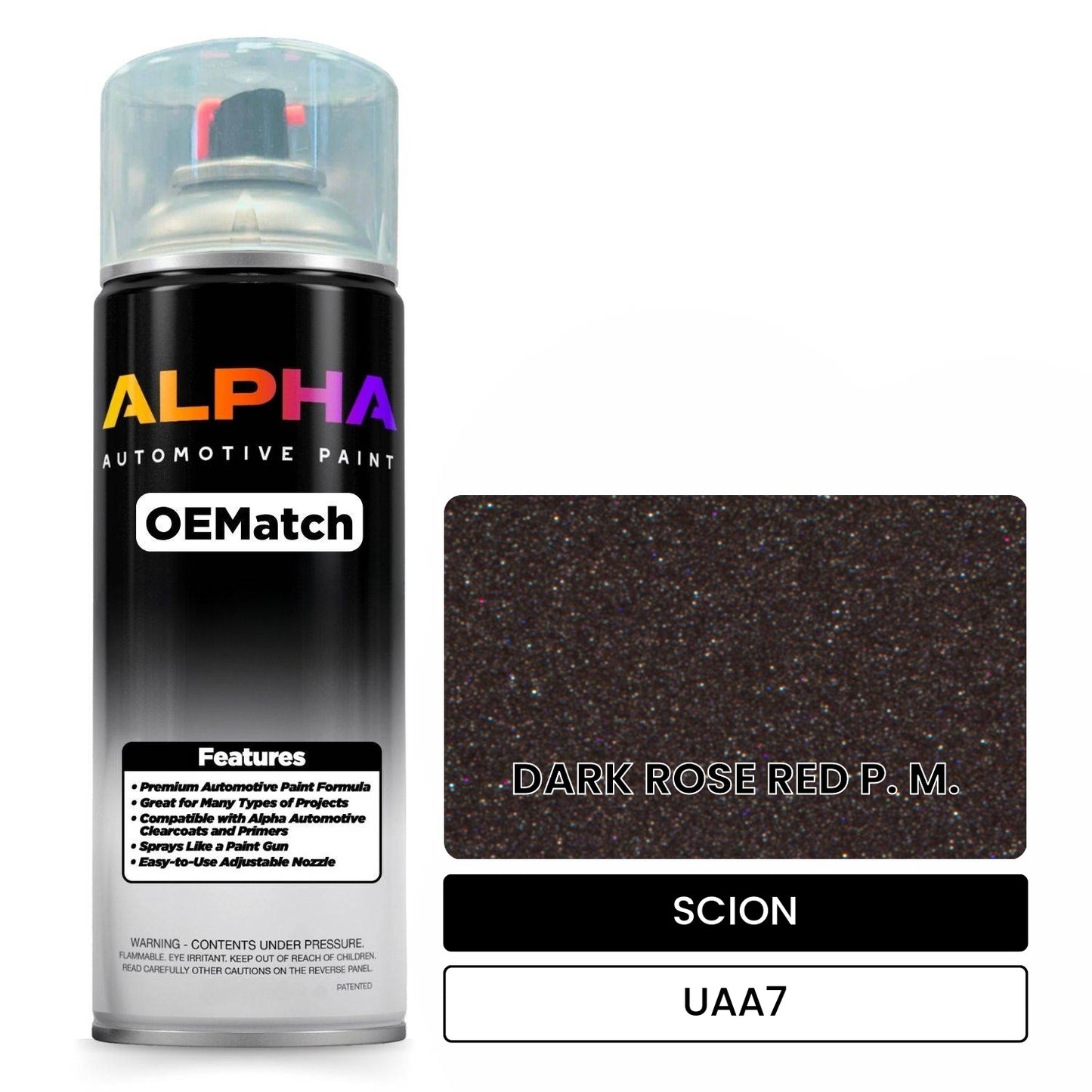 SCION DARK ROSE RED P. M. UAA7 OEMatch Spraycan