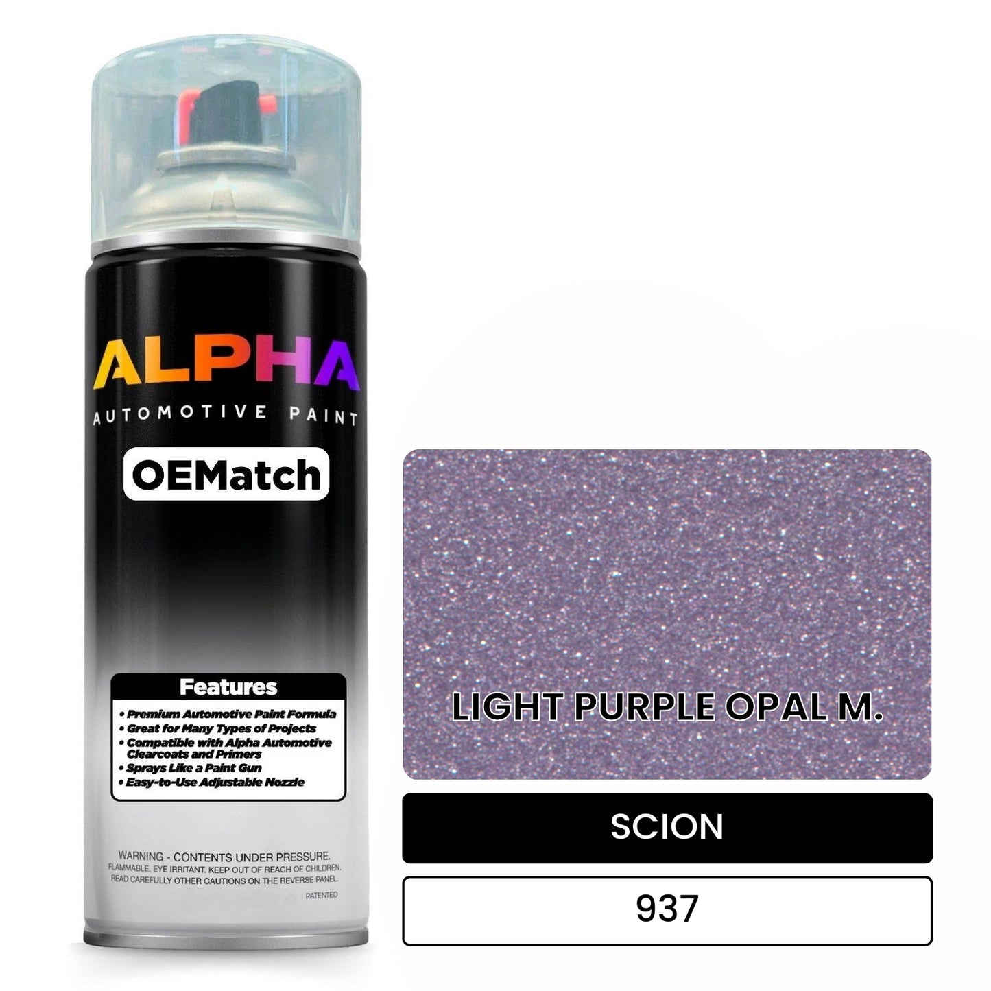 SCION LIGHT PURPLE OPAL M. 937 OEMatch Spraycan