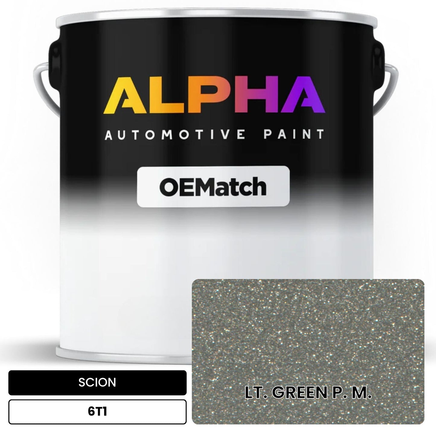 SCION LT. GREEN P. M. 6T1 OEMatch Basecoat