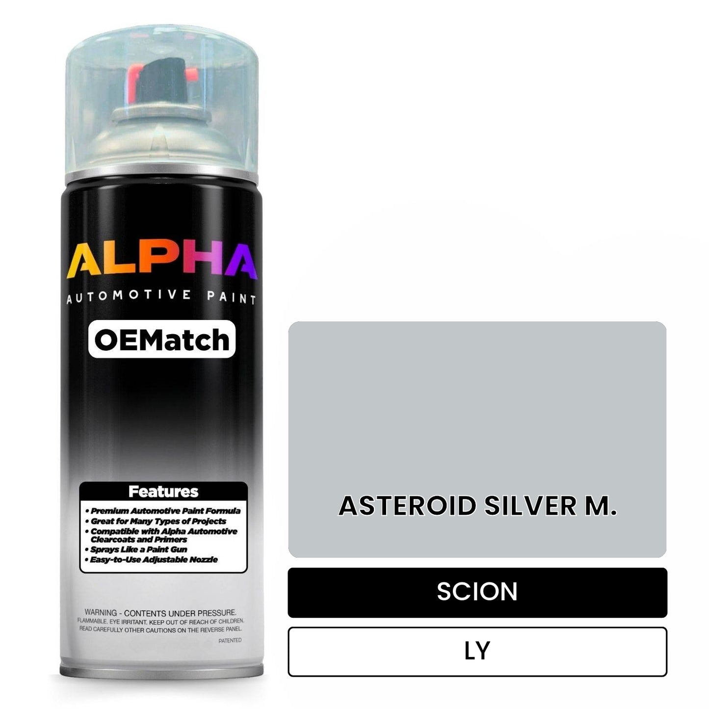 SCION ASTEROID SILVER M. LY OEMatch Spraycan