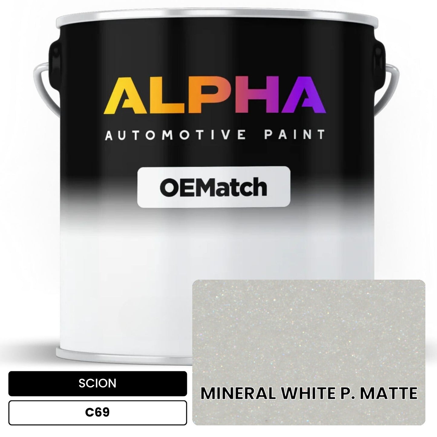 SCION MINERAL WHITE P. MATTE C69 OEMatch Basecoat