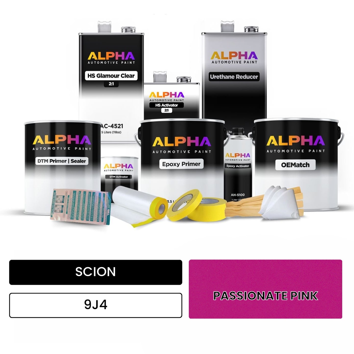 SCION PASSIONATE PINK 9J4 OEMatch Vehicle Paint Kit