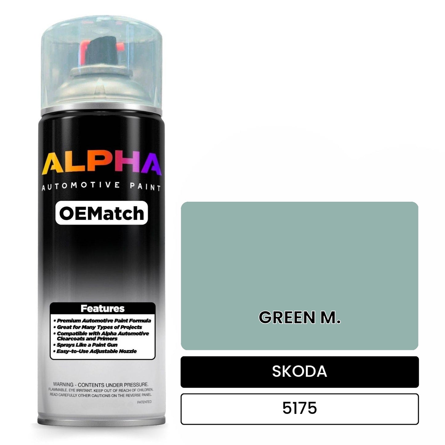SKODA GREEN M. 5175 OEMatch Spraycan
