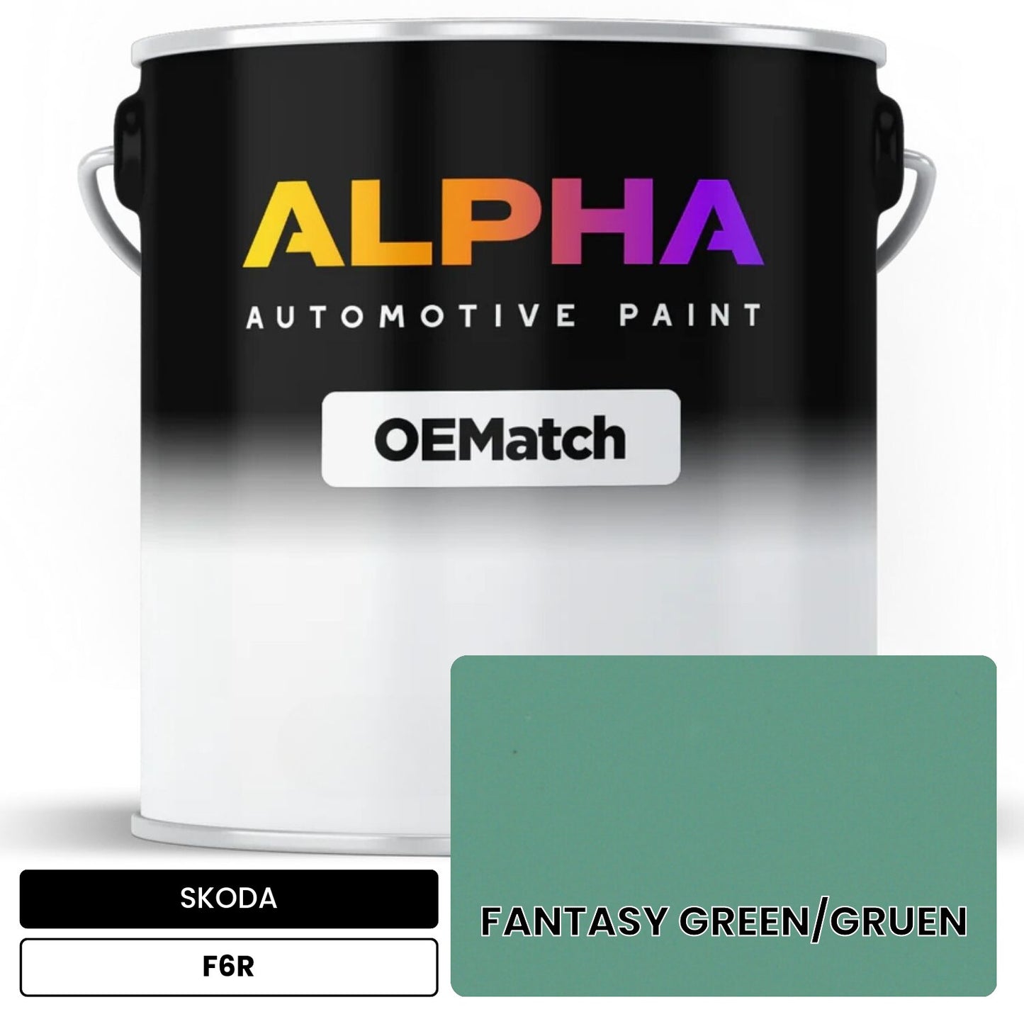 SKODA FANTASY GREEN/GRUEN F6R OEMatch Basecoat