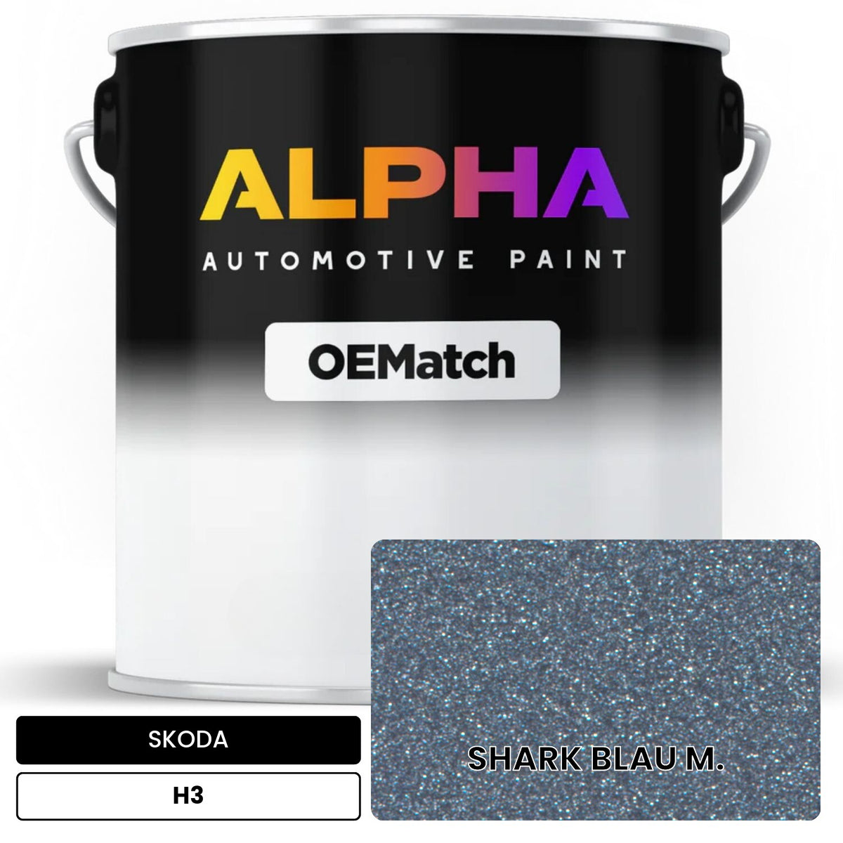 SKODA SHARK BLAU M. H3 OEMatch Basecoat