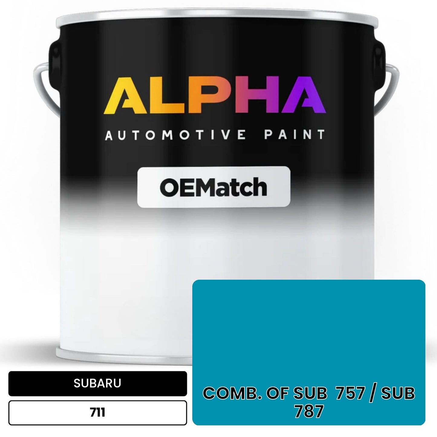 SUBARU COMB. OF SUB 757 / SUB 787 711 OEMatch Basecoat