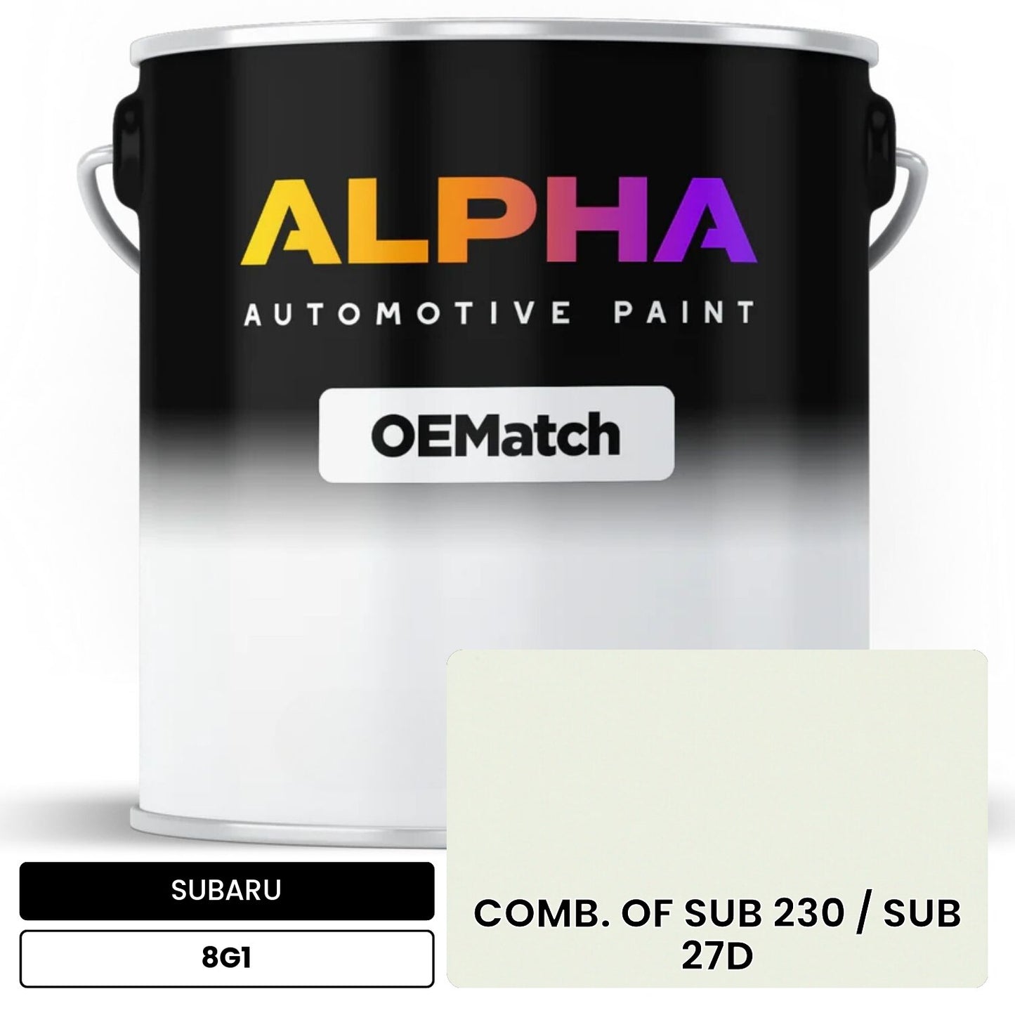 SUBARU COMB. OF SUB 230 / SUB 27D 8G1 OEMatch Basecoat