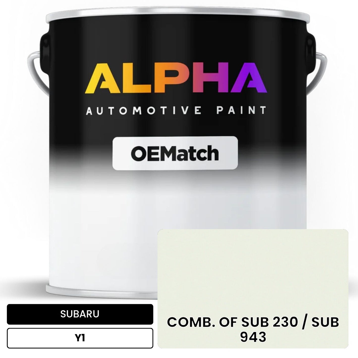 SUBARU COMB. OF SUB 230 / SUB 943 Y1 OEMatch Basecoat