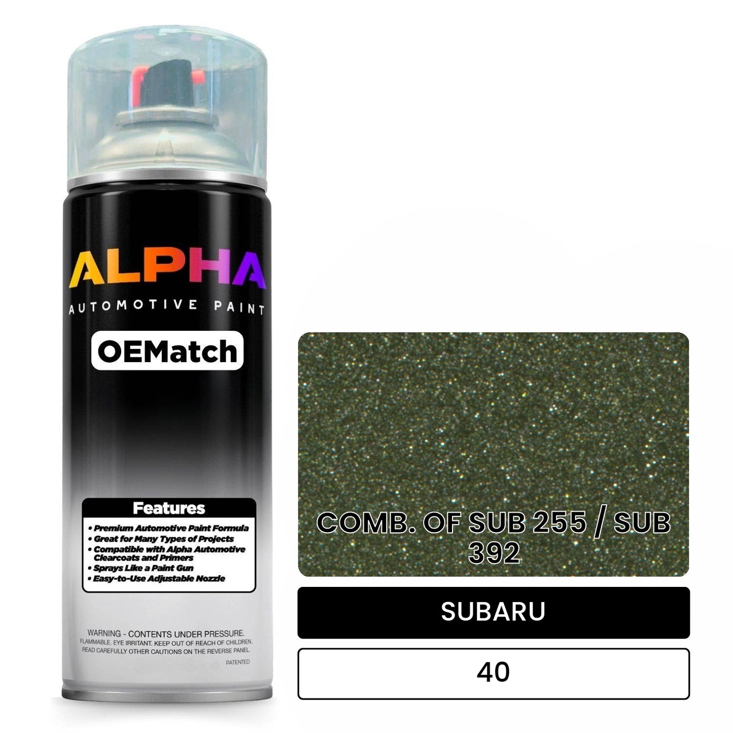 SUBARU COMB. OF SUB 255 / SUB 392 40 OEMatch Spraycan