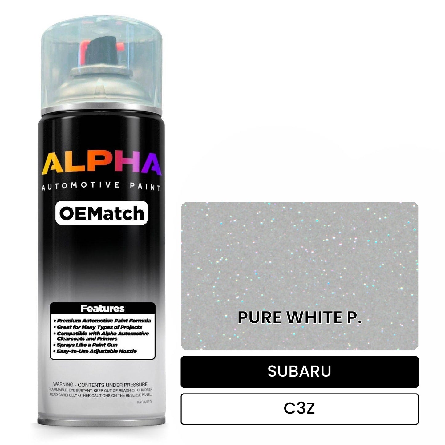 SUBARU PURE WHITE P. C3Z OEMatch Spraycan