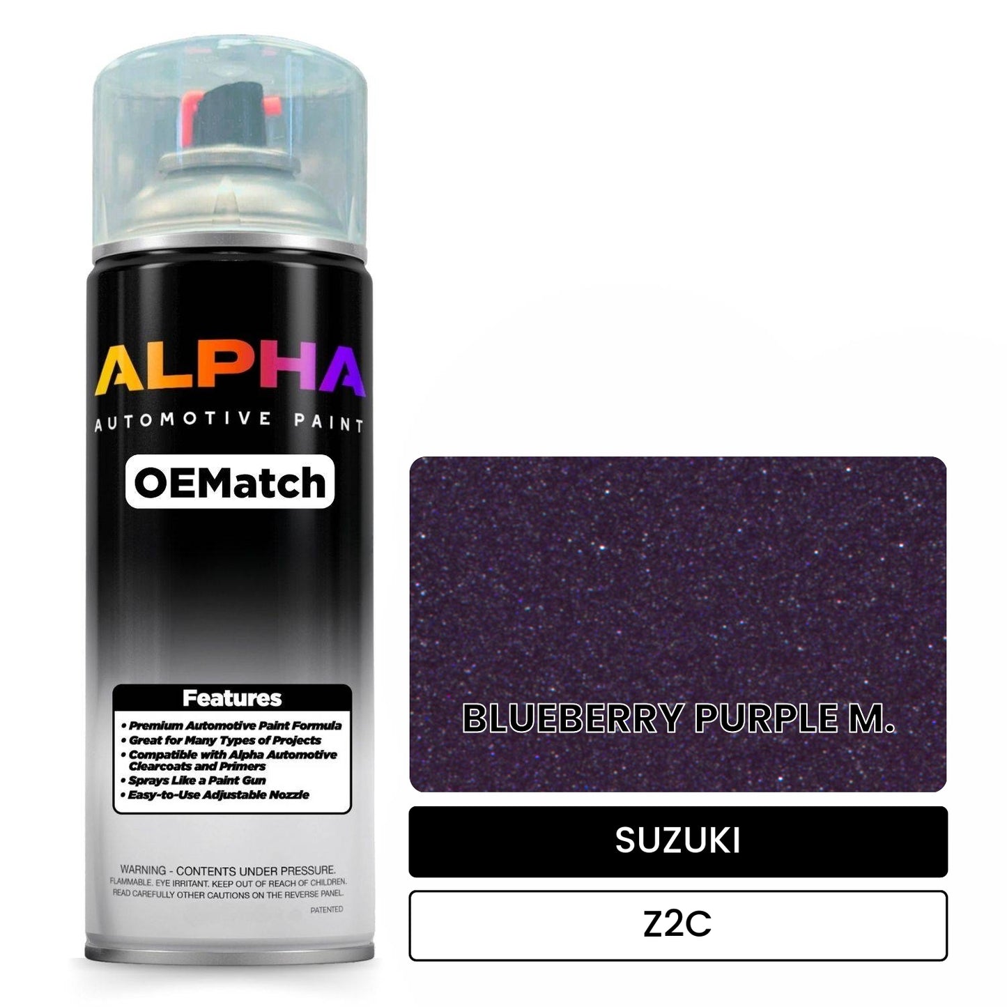 SUZUKI BLUEBERRY PURPLE M. Z2C OEMatch Spraycan