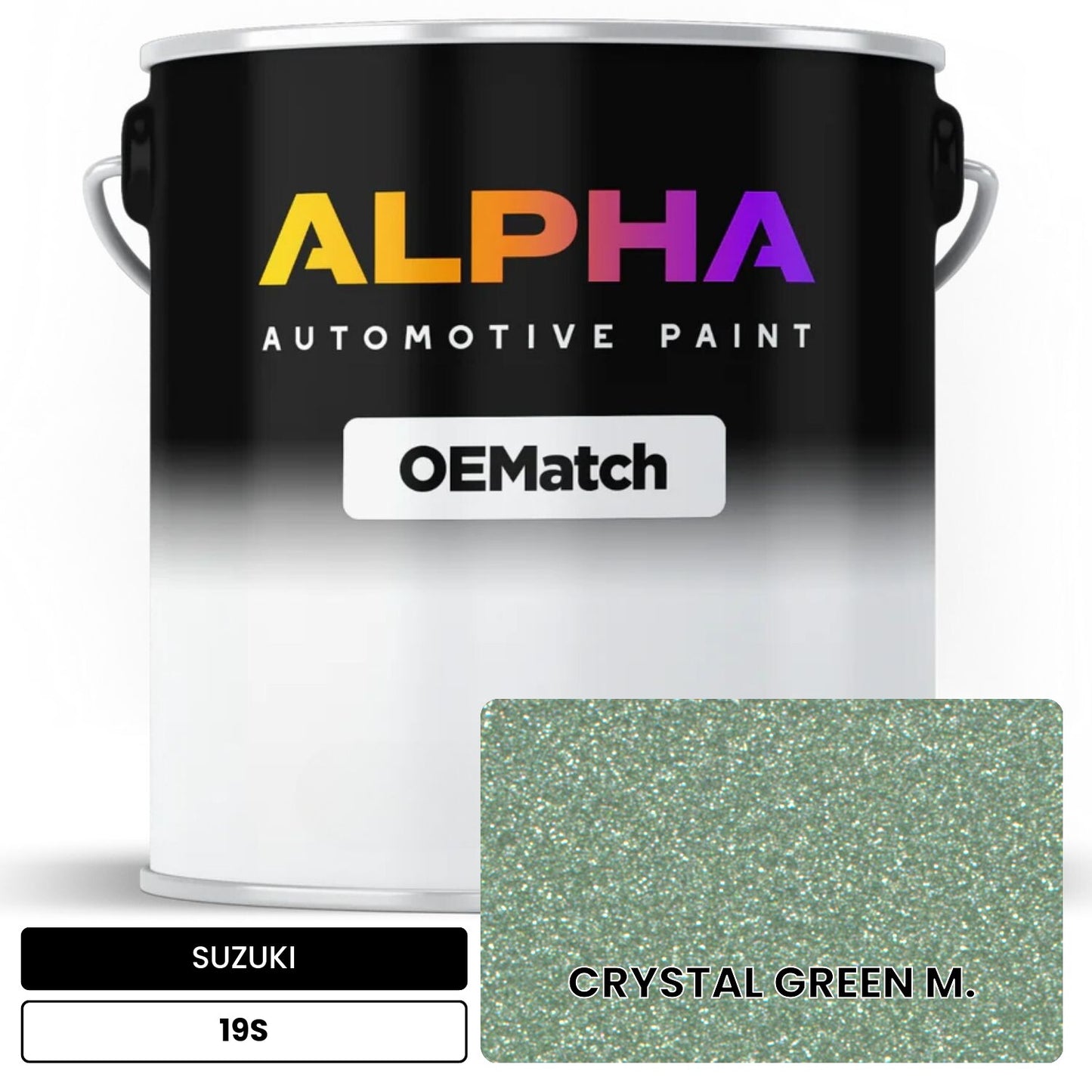 SUZUKI CRYSTAL GREEN M. 19S OEMatch Basecoat