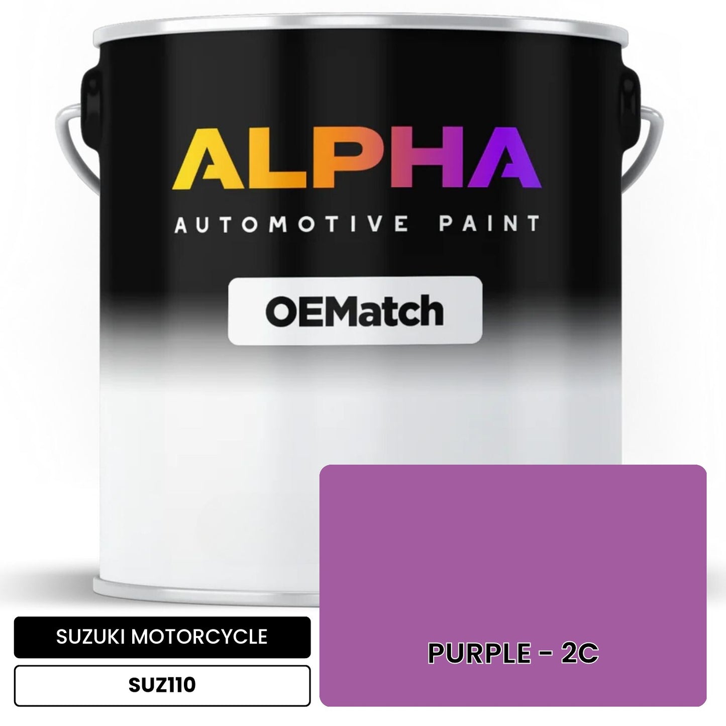 SUZUKI MOTORCYCLE PURPLE - 2C SUZ110 OEMatch Basecoat