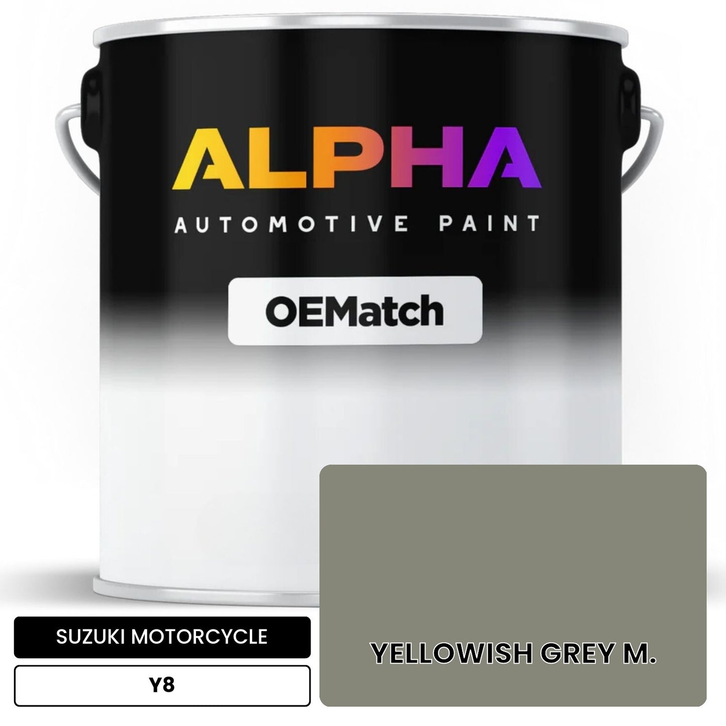 SUZUKI MOTORCYCLE YELLOWISH GREY M. Y8 OEMatch Basecoat