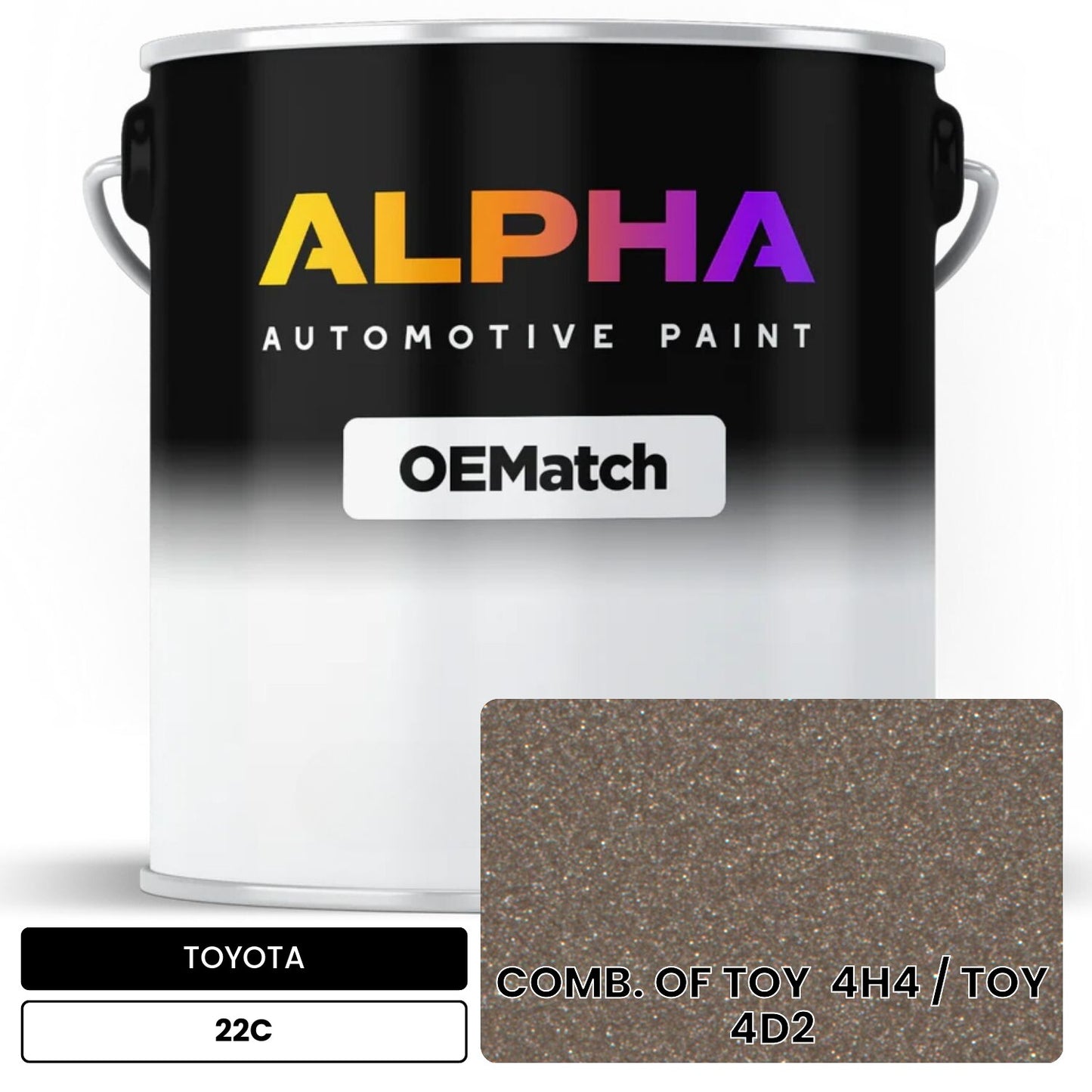 TOYOTA COMB. OF TOY 4H4 / TOY 4D2 22C OEMatch Basecoat