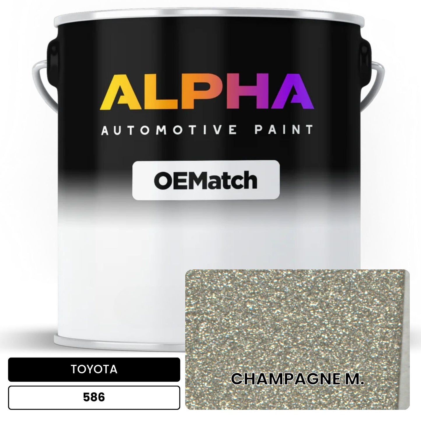 TOYOTA CHAMPAGNE M. 586 OEMatch Basecoat