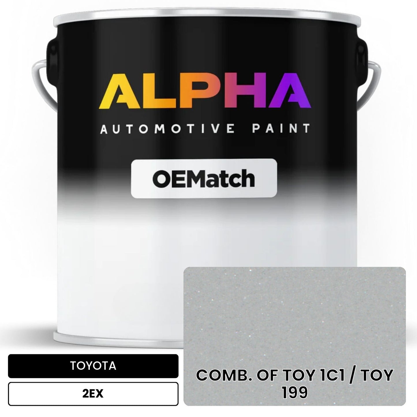 TOYOTA COMB. OF TOY 1C1 / TOY 199 2EX OEMatch Basecoat
