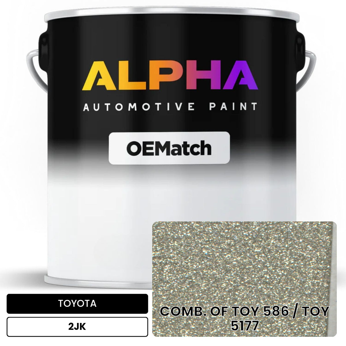 TOYOTA COMB. OF TOY 586 / TOY 5177 2JK OEMatch Basecoat