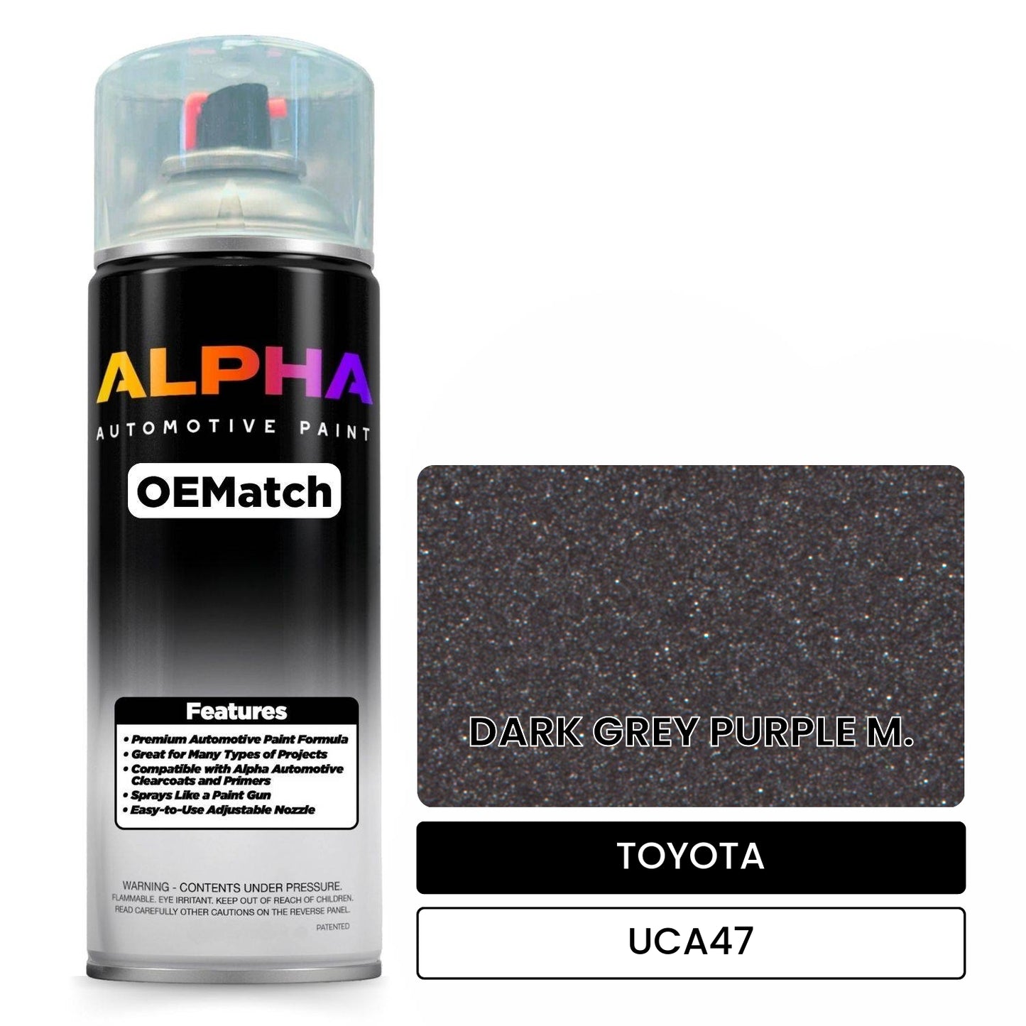 TOYOTA DARK GREY PURPLE M. UCA47 OEMatch Spraycan
