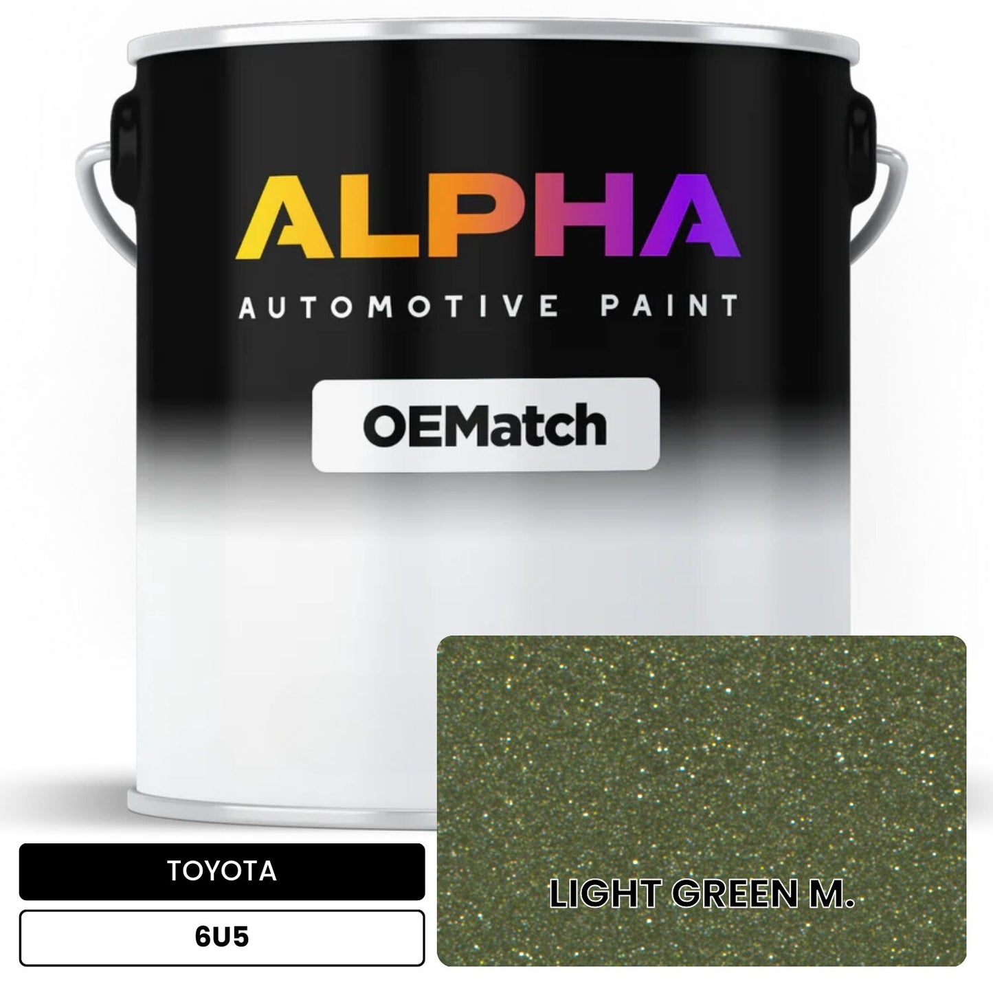 TOYOTA LIGHT GREEN M. 6U5 OEMatch Basecoat