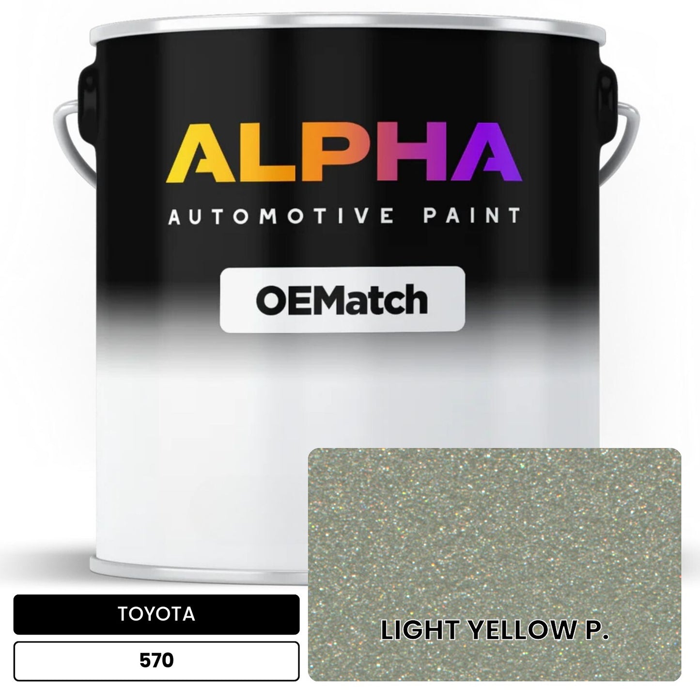 TOYOTA LIGHT YELLOW P. 570 OEMatch Basecoat