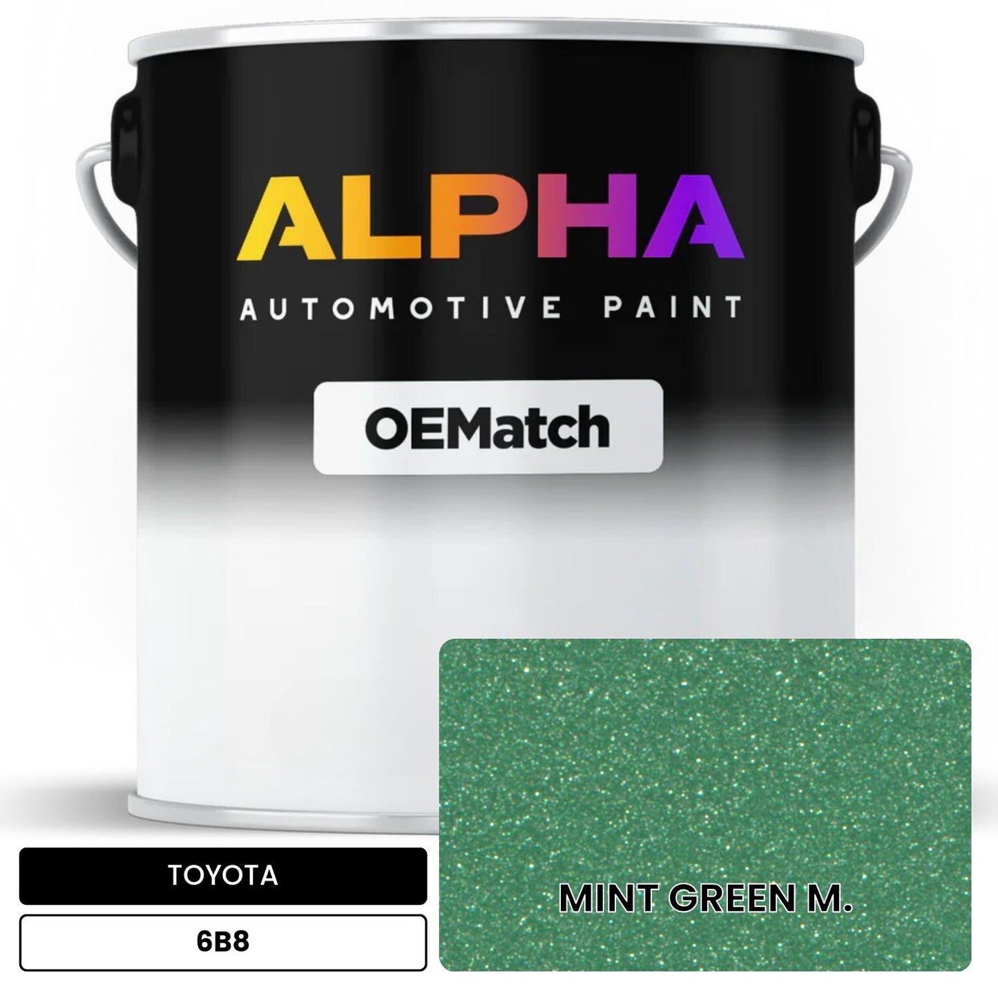 TOYOTA MINT GREEN M. 6B8 OEMatch Basecoat