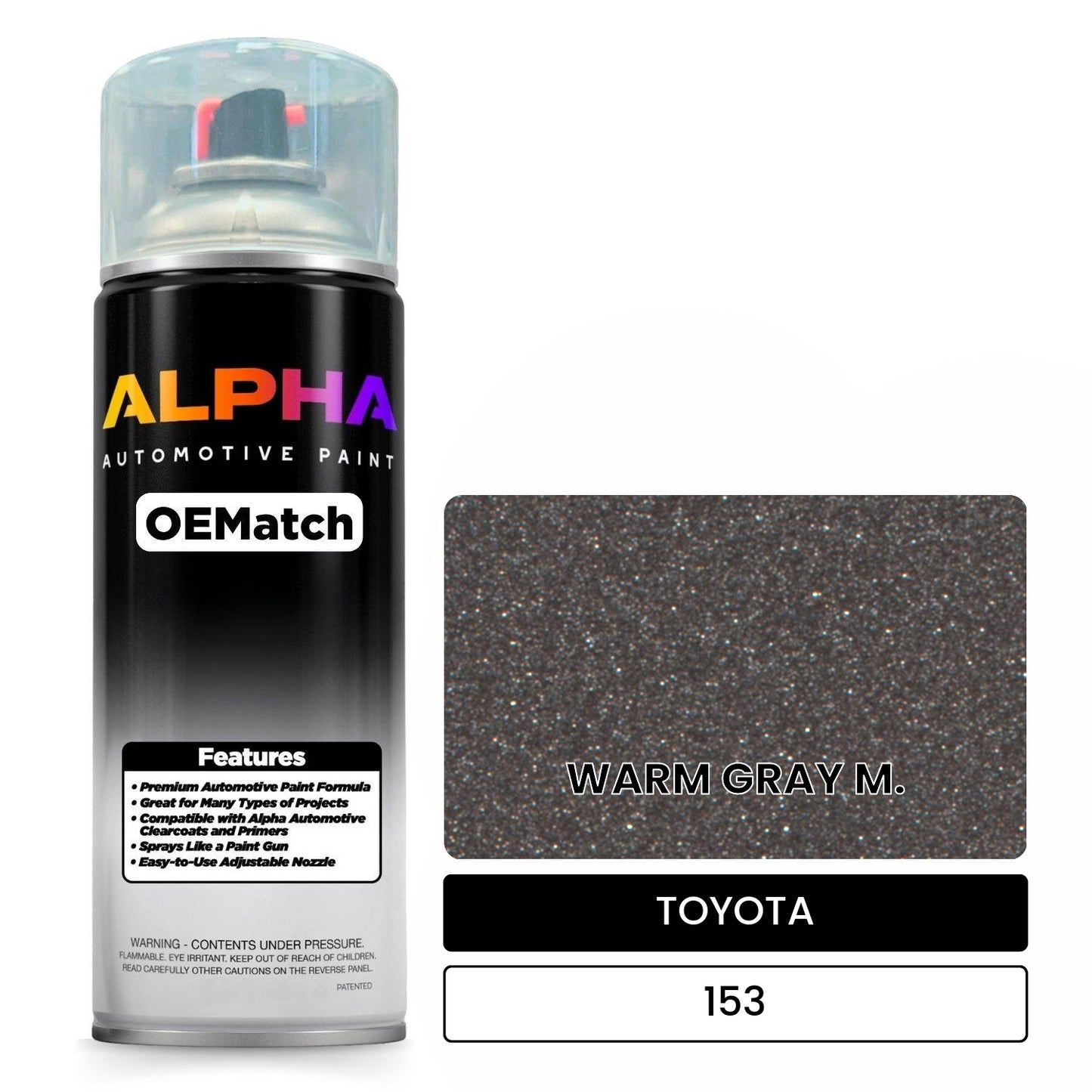 TOYOTA WARM GRAY M. 153 OEMatch Spraycan