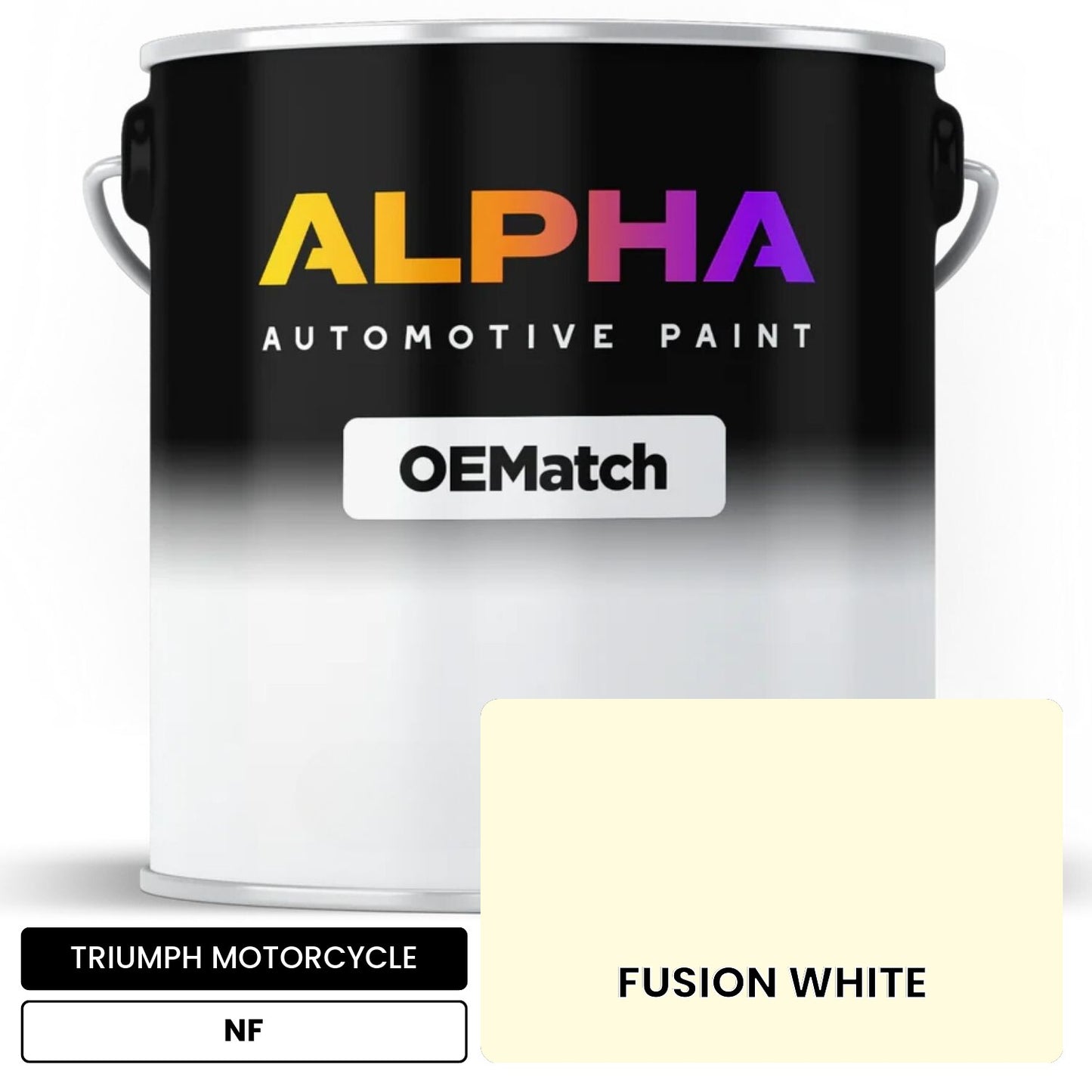 TRIUMPH MOTORCYCLE FUSION WHITE NF OEMatch Basecoat
