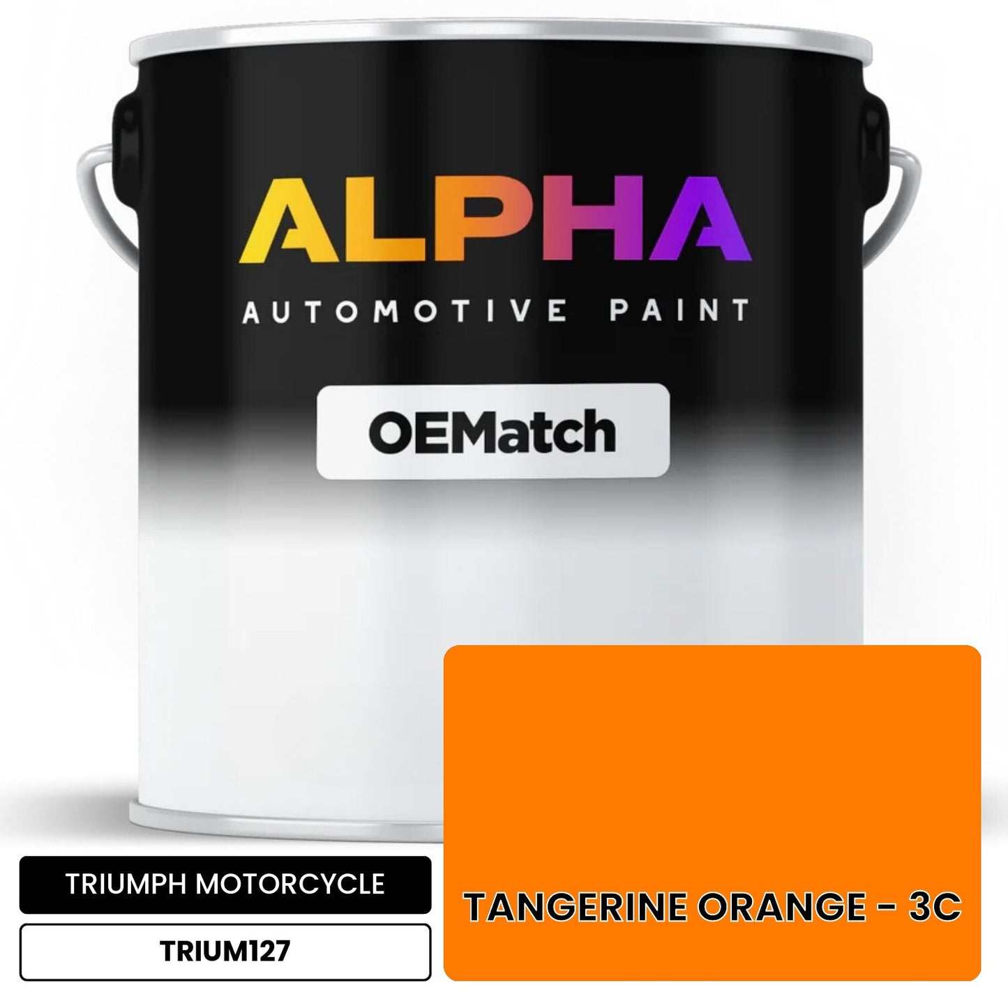 TRIUMPH MOTORCYCLE TANGERINE ORANGE - 3C TRIUM127 OEMatch Basecoat