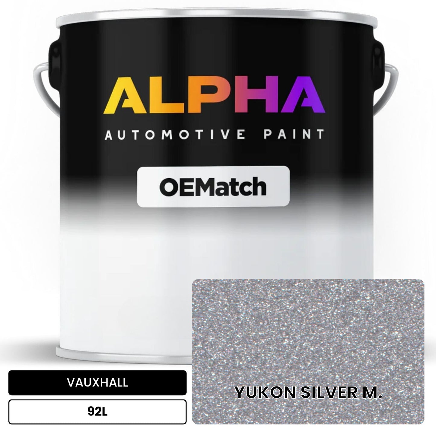 VAUXHALL YUKON SILVER M. 92L OEMatch Basecoat