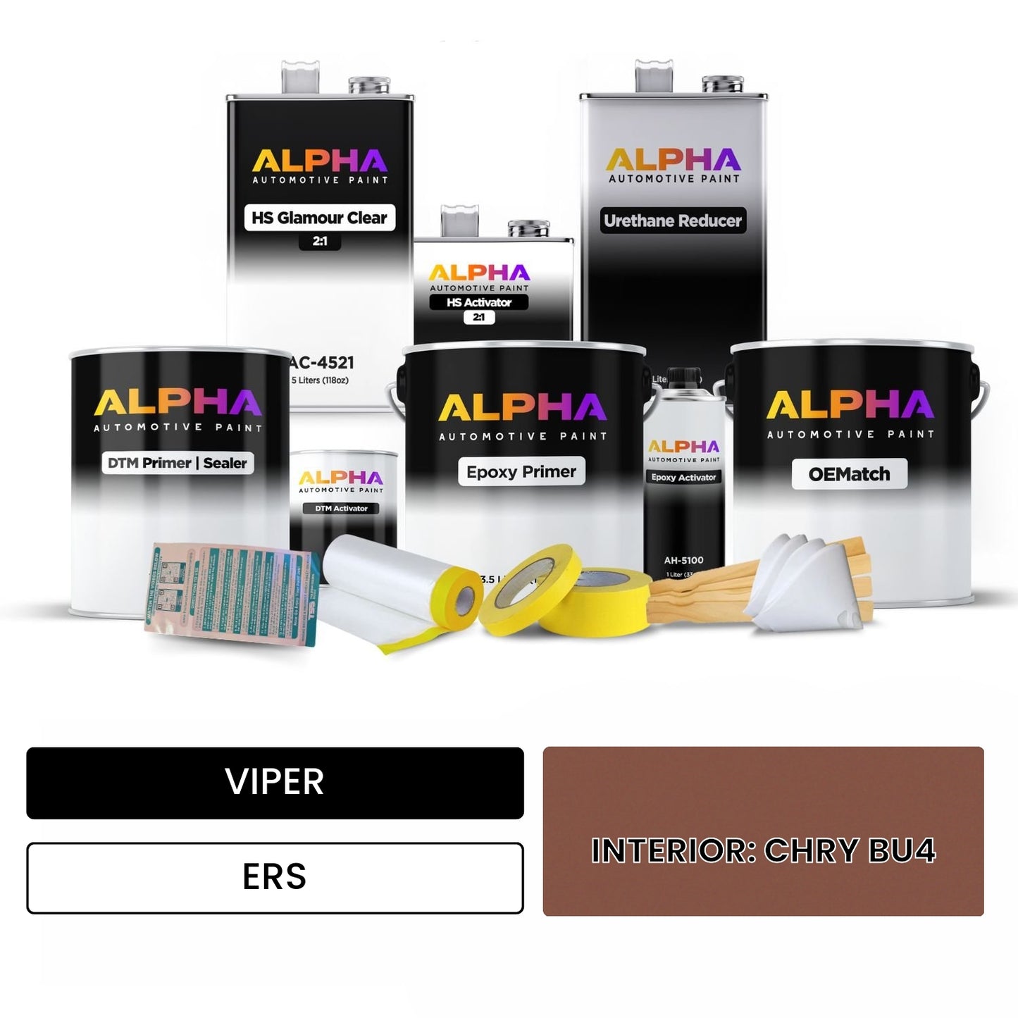 VIPER INTERIOR: CHRY BU4 ERS OEMatch Vehicle Paint Kit