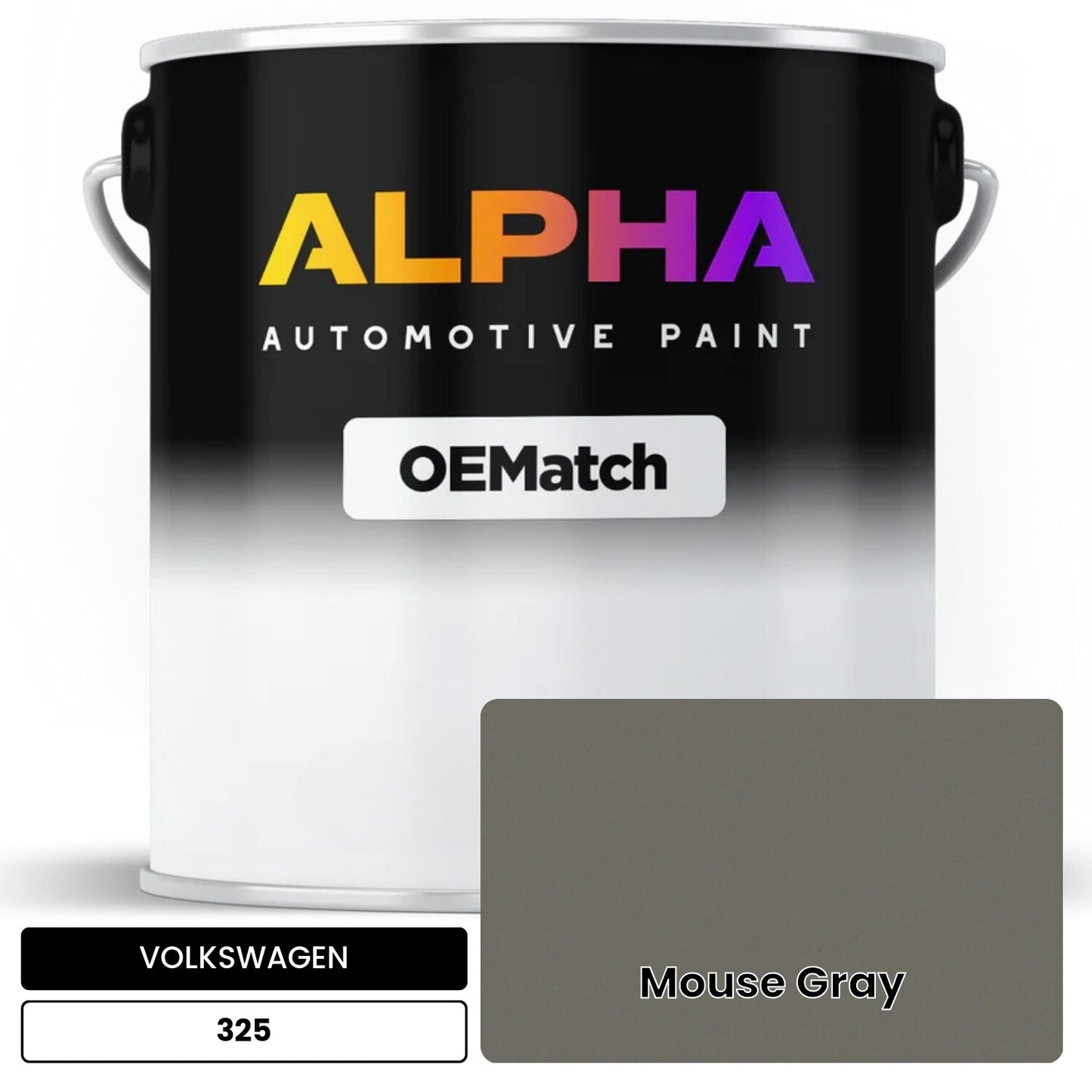 VOLKSWAGEN Mouse Gray 325 OEMatch Basecoat