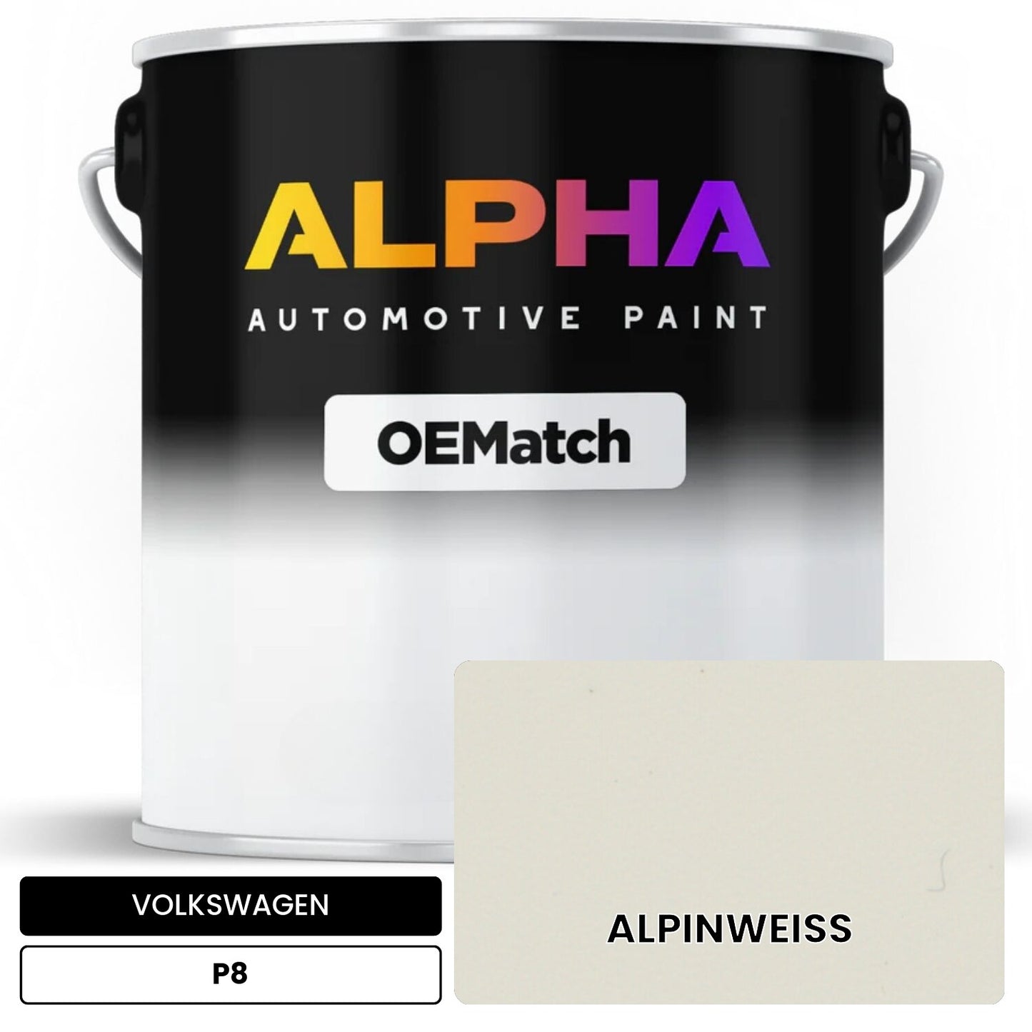 VOLKSWAGEN Alpine White P8 OEMatch Basecoat