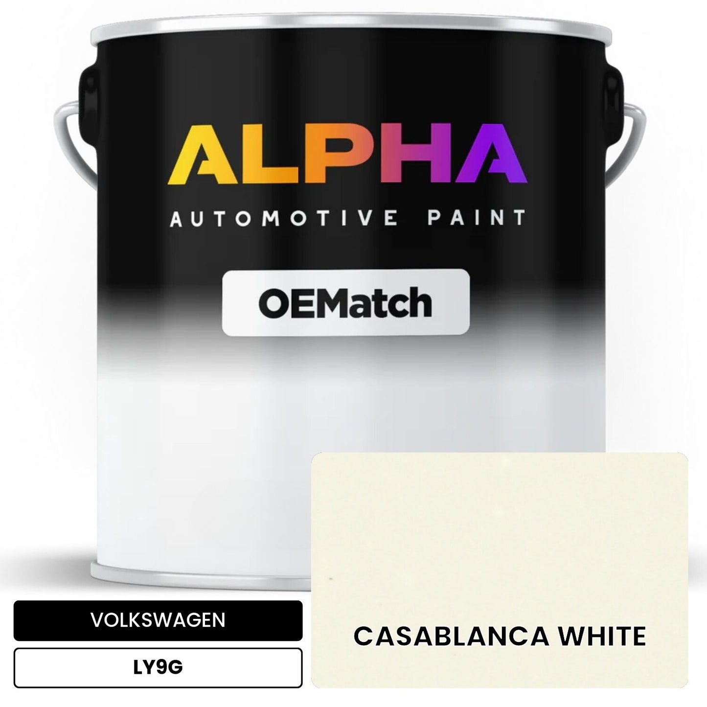 VOLKSWAGEN Casablanca White LY9G OEMatch Basecoat