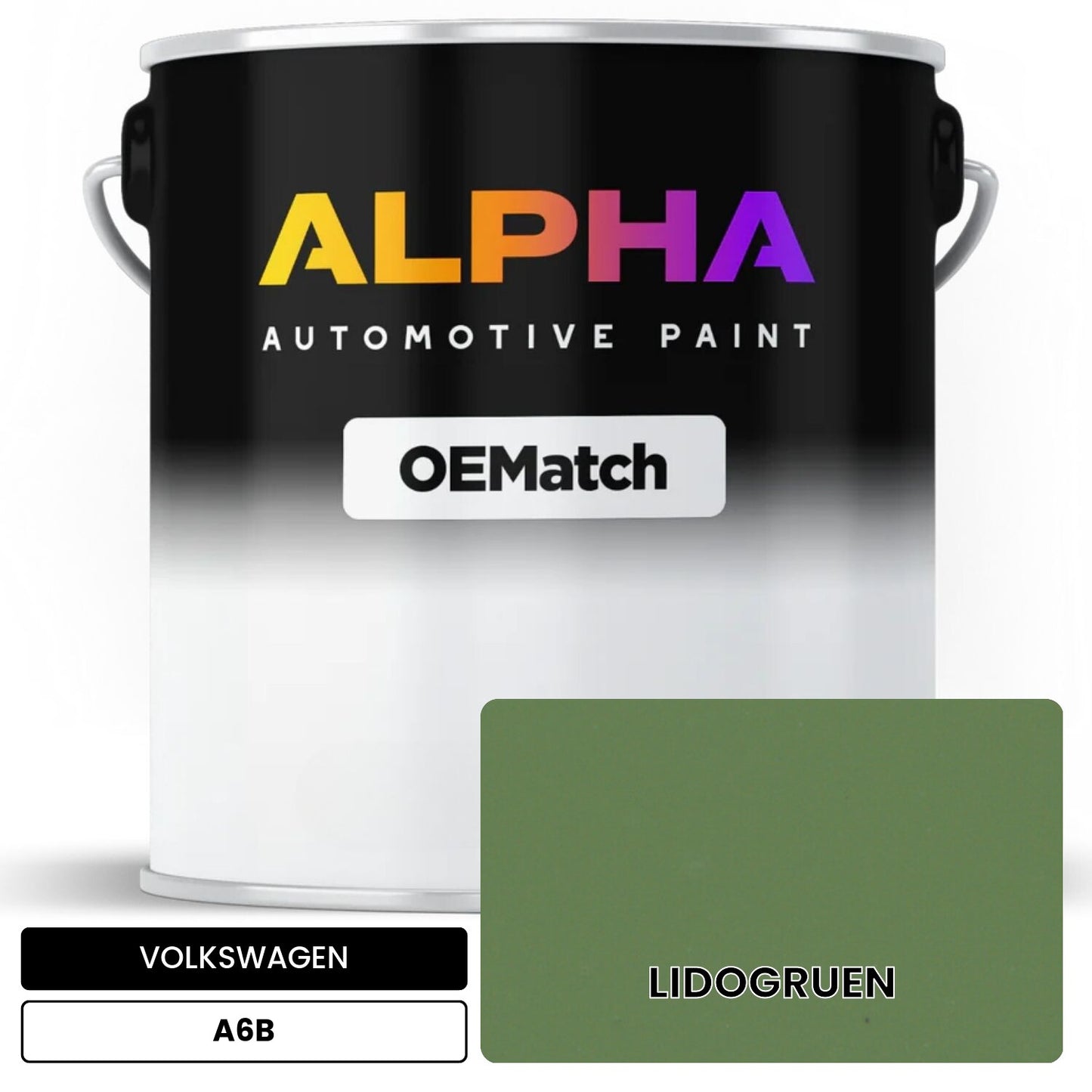 VOLKSWAGEN Lido Green A6B OEMatch Basecoat