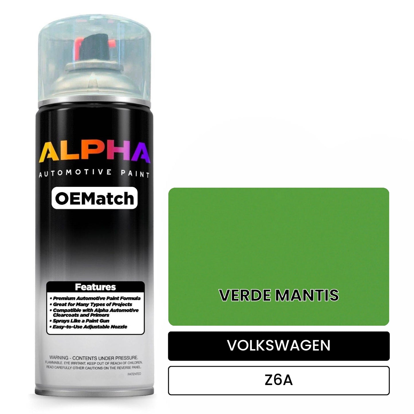 VOLKSWAGEN Mantis Green Z6A OEMatch Spraycan