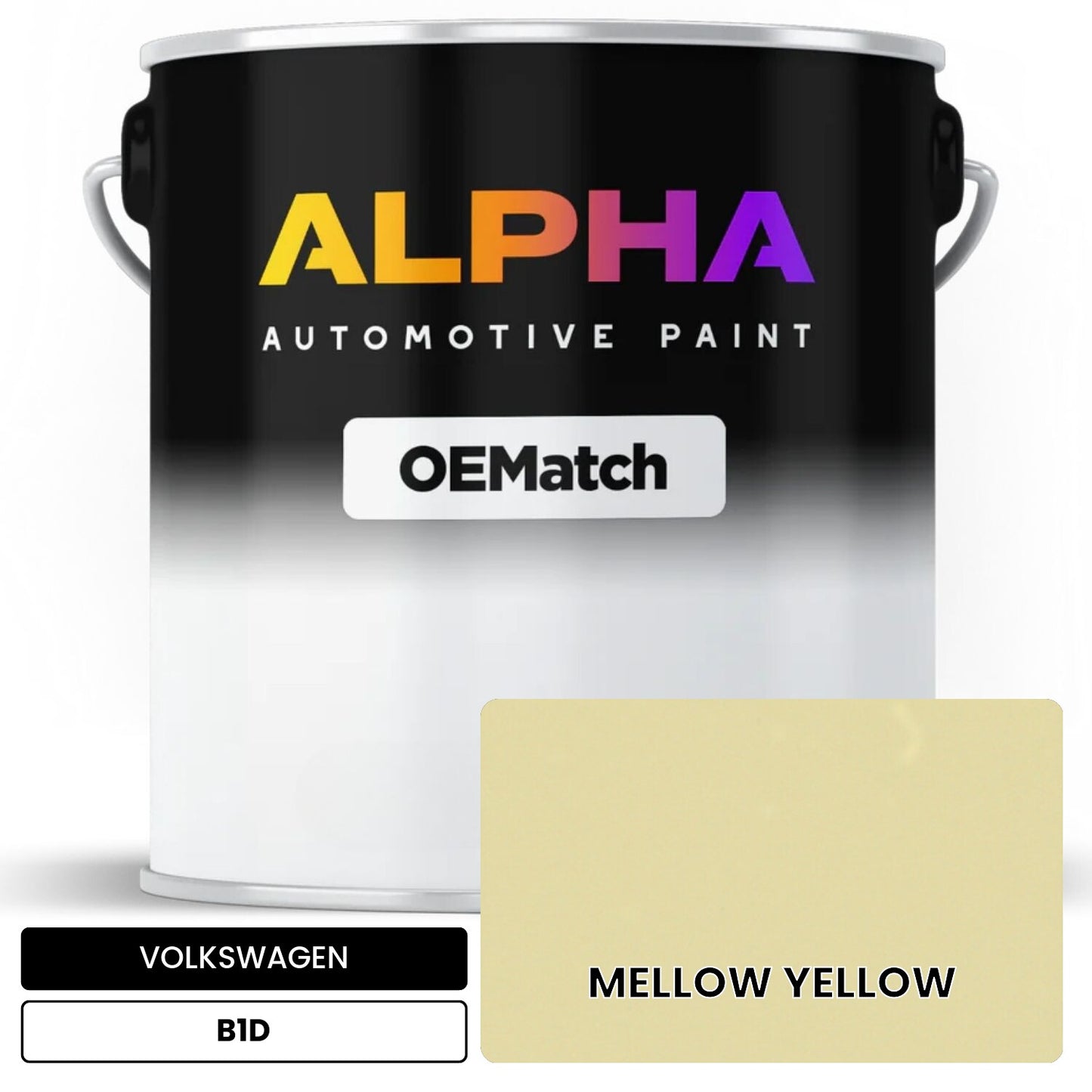 VOLKSWAGEN Mellow Yellow B1D OEMatch Basecoat