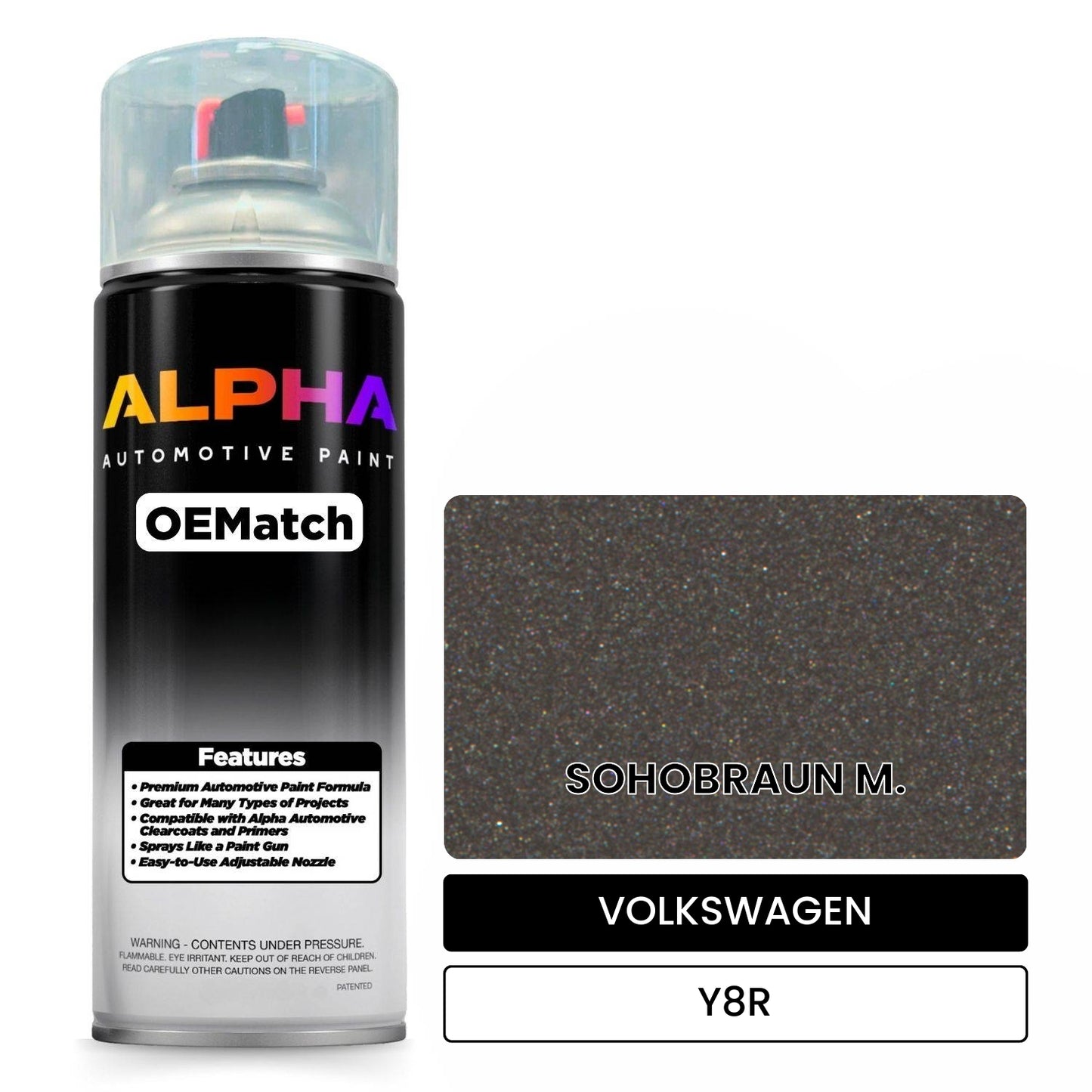 VOLKSWAGEN SOHO BROWN METALLIC Y8R OEMatch Spraycan