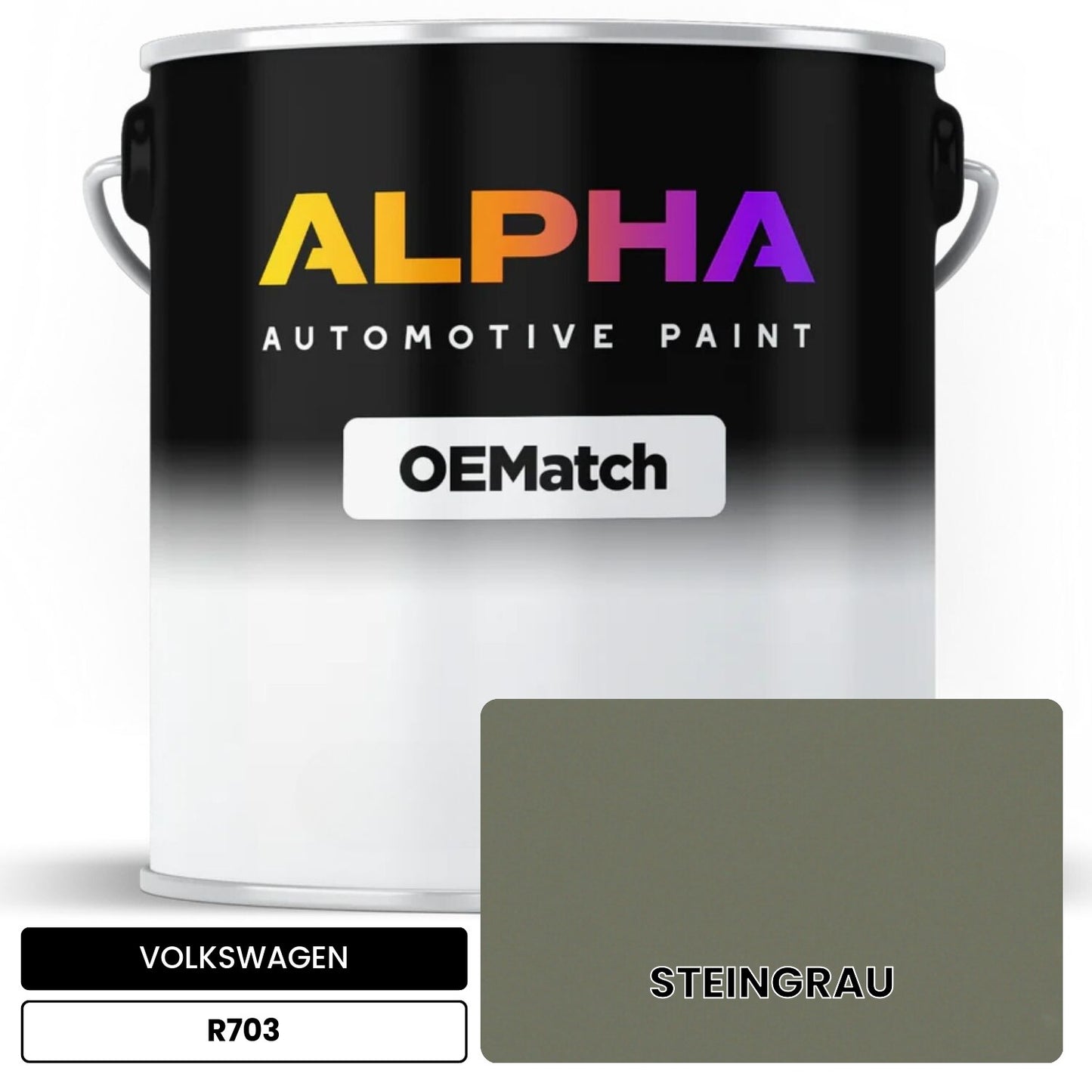 VOLKSWAGEN Stone Gray R703 OEMatch Basecoat